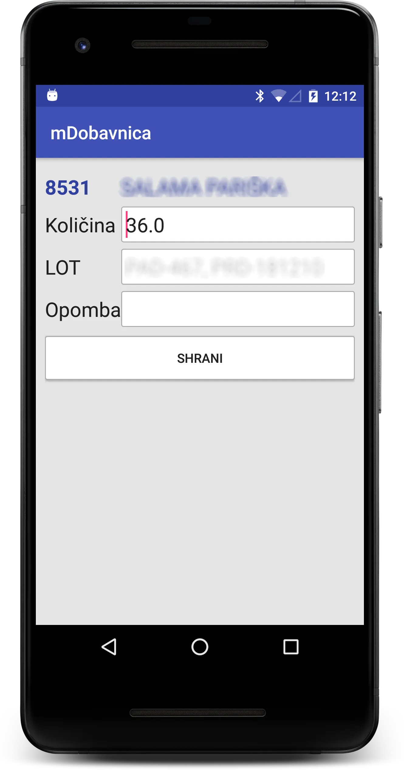 mDobavnica | Indus Appstore | Screenshot