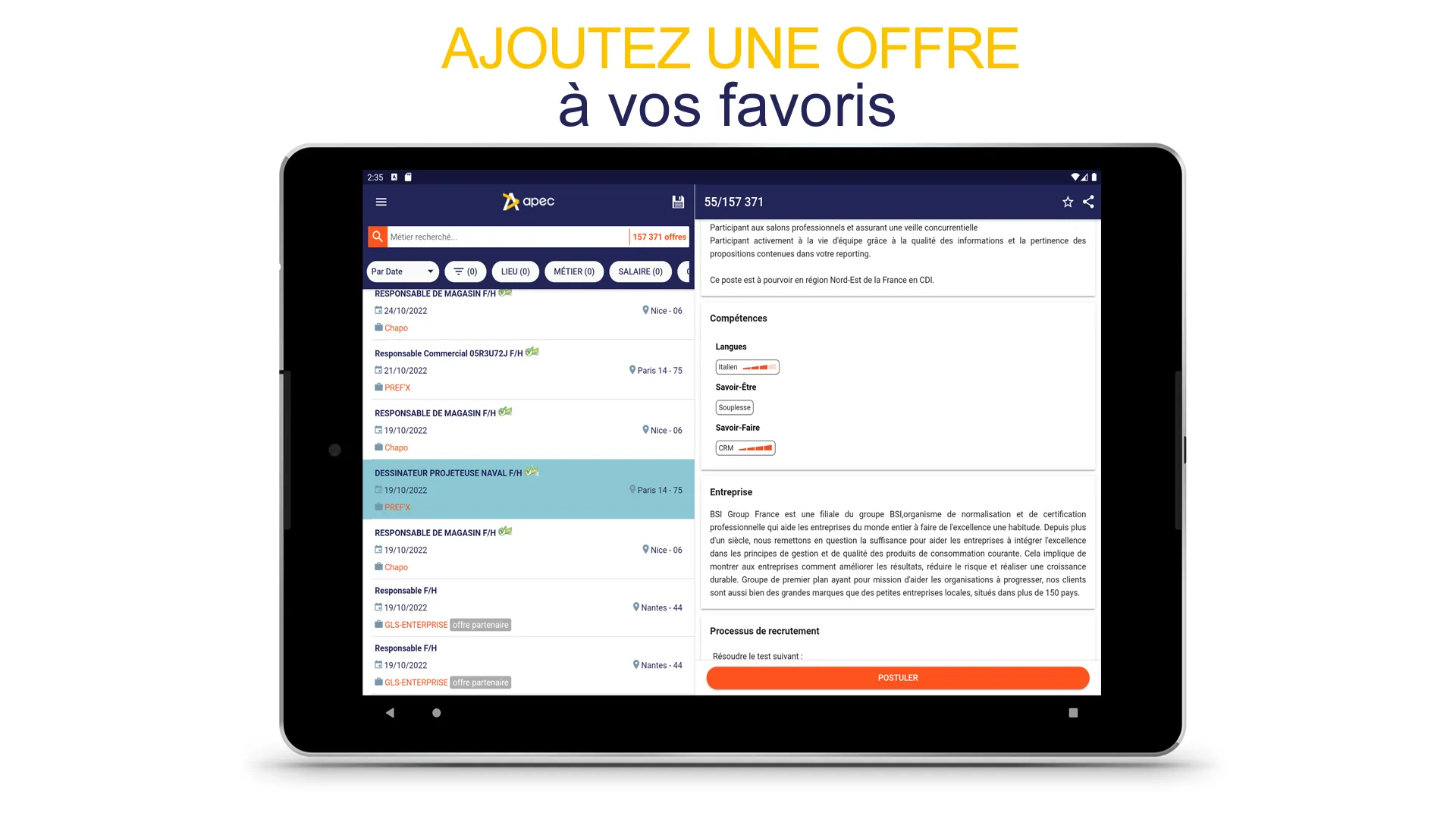 Apec : offres d’emploi cadre | Indus Appstore | Screenshot