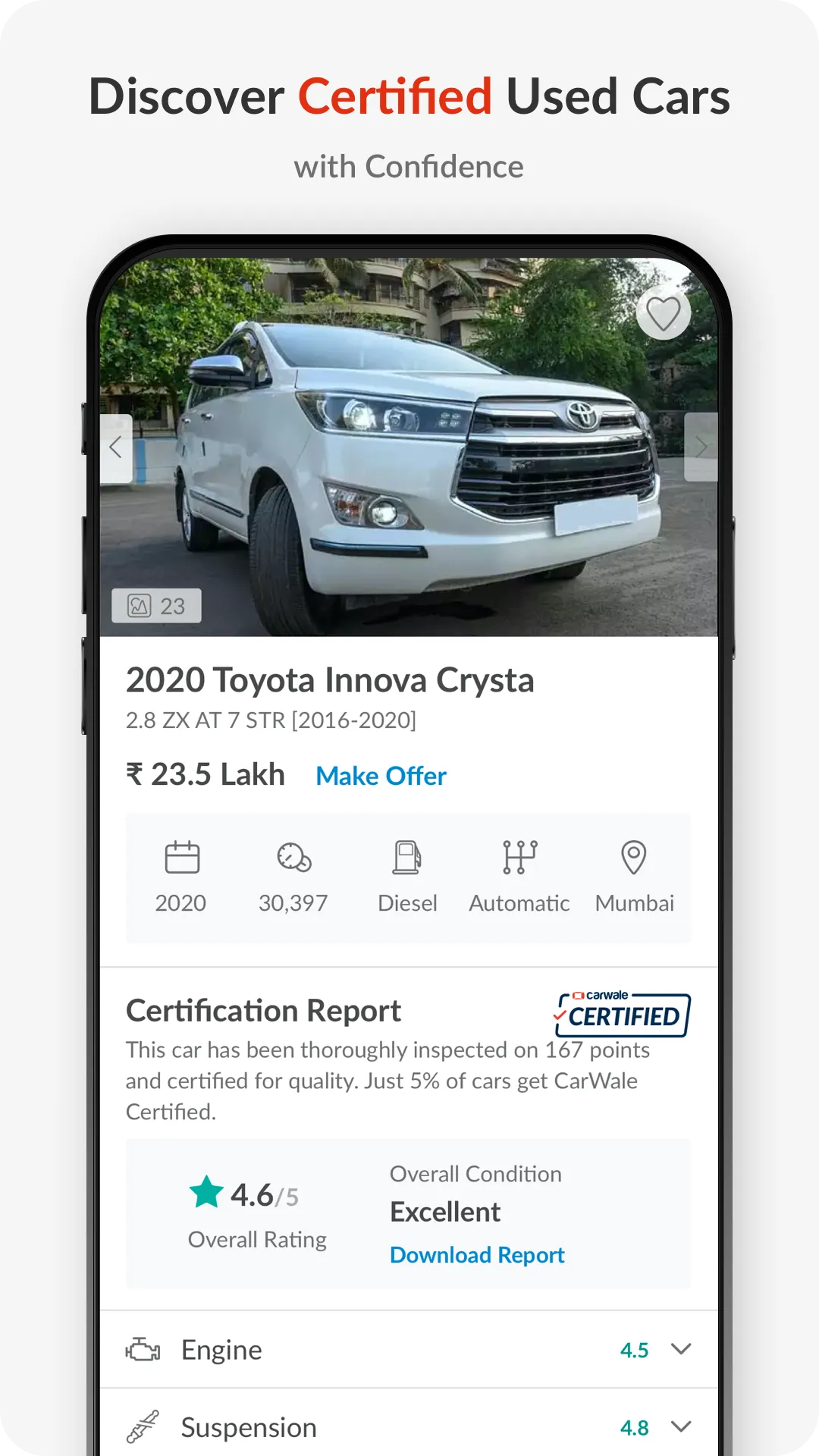 CarWale: Buy-Sell New/Used Car | Indus Appstore | Screenshot