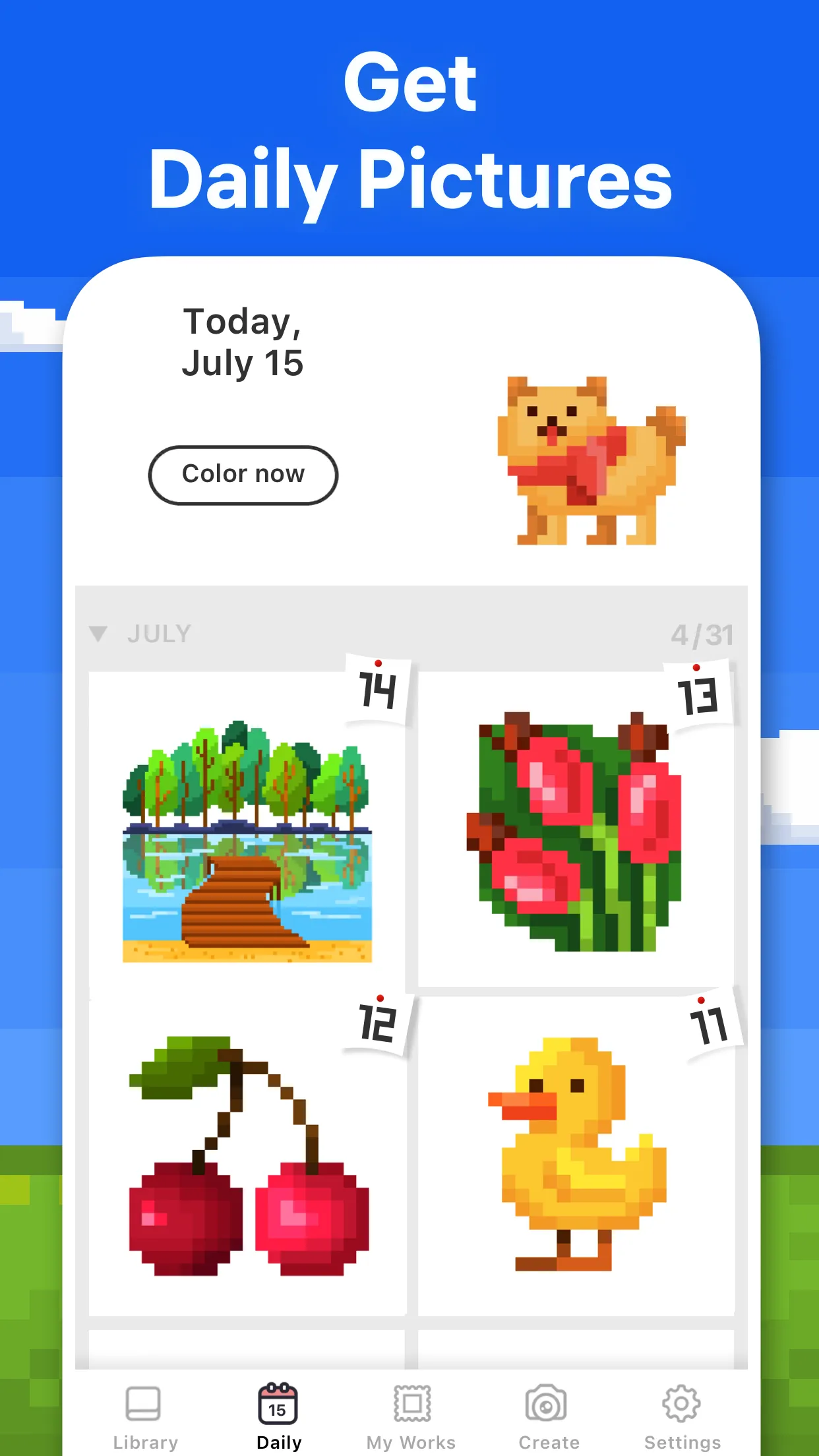 Pixel Art - Color by Number | Indus Appstore | Screenshot