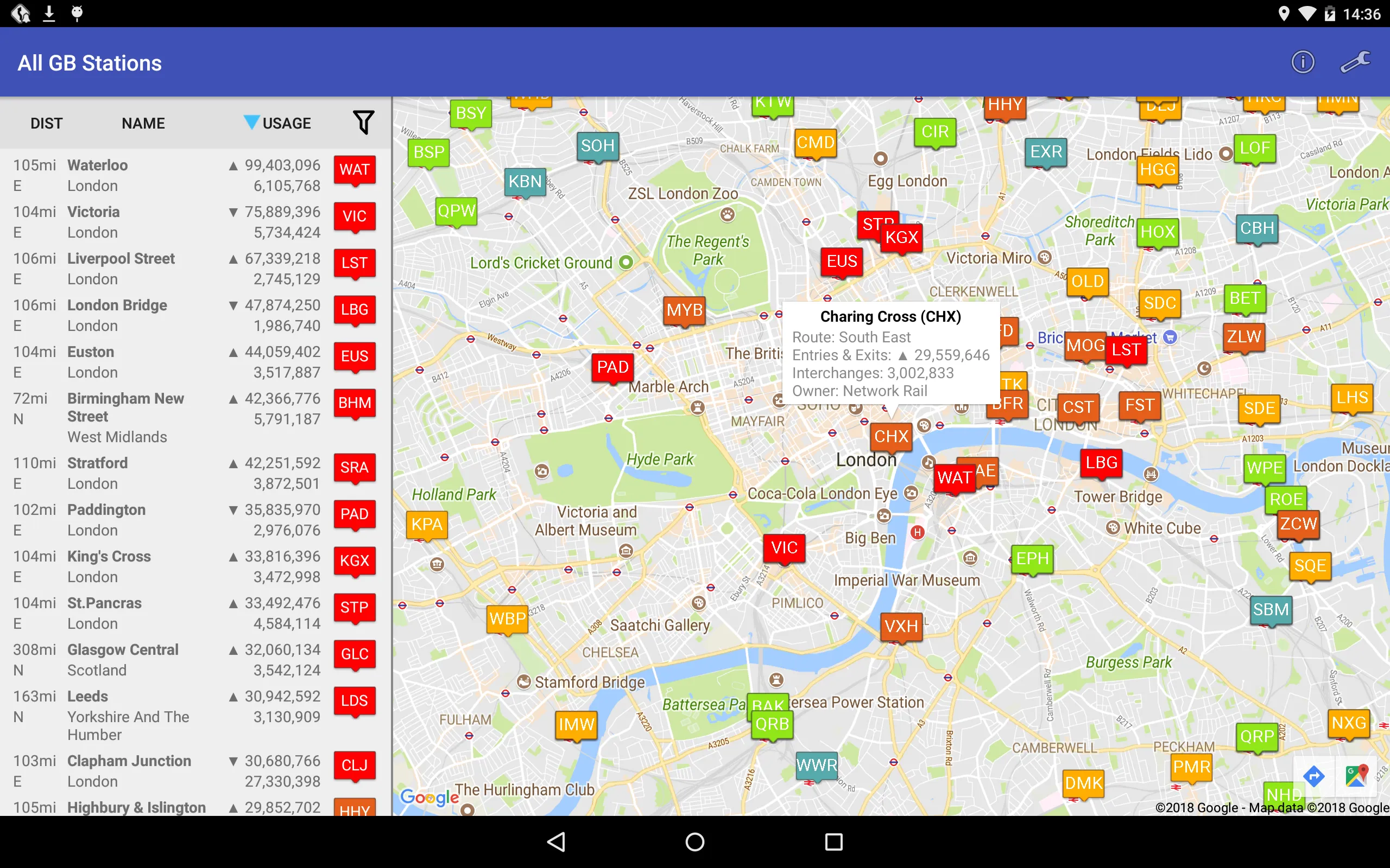 All GB Railway Stations | Indus Appstore | Screenshot