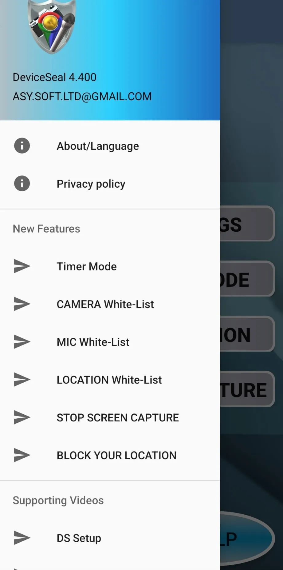 GPS Camera Microphone blocker | Indus Appstore | Screenshot