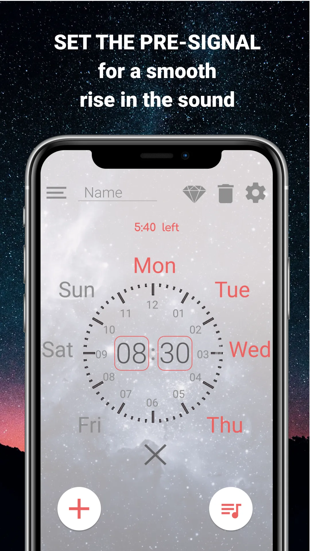 Gentle alarm clock with music | Indus Appstore | Screenshot