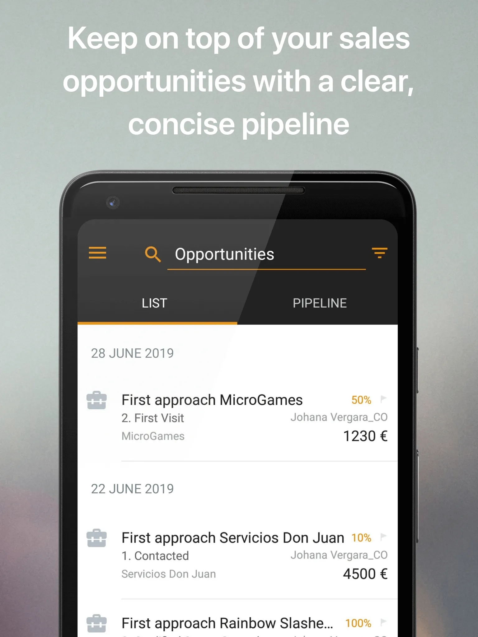 ForceManager mobile CRM | Indus Appstore | Screenshot