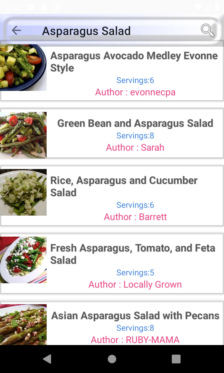 Asparagus recipes | Indus Appstore | Screenshot