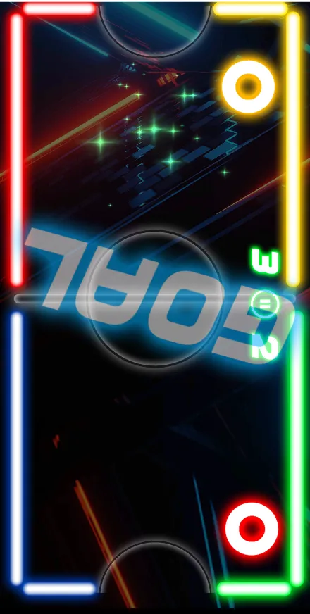 Glow Hockey Neon Challenge | Indus Appstore | Screenshot