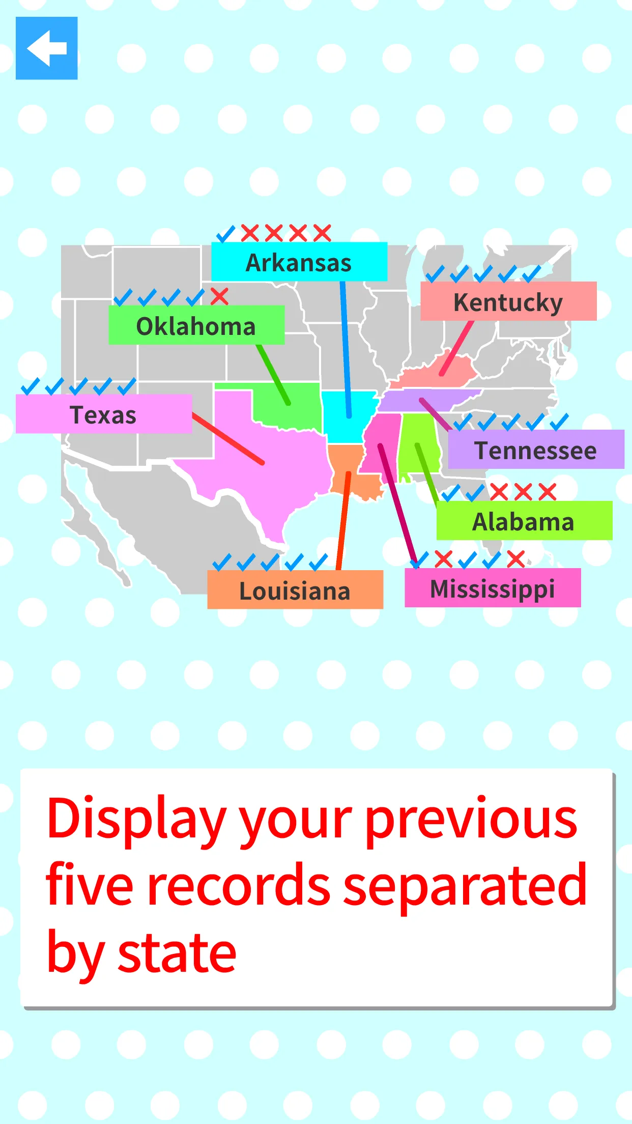 US States & Capitals Map Quiz | Indus Appstore | Screenshot