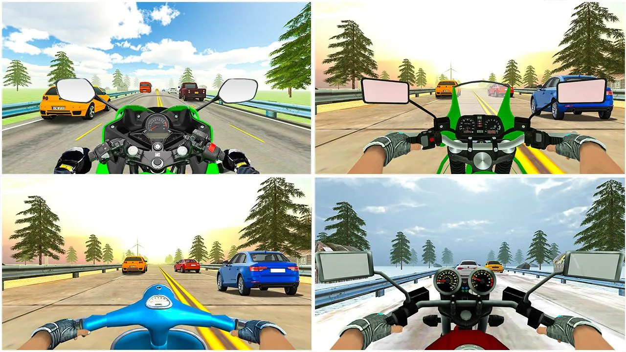 VR Highway Traffic Bike Racer | Indus Appstore | Screenshot