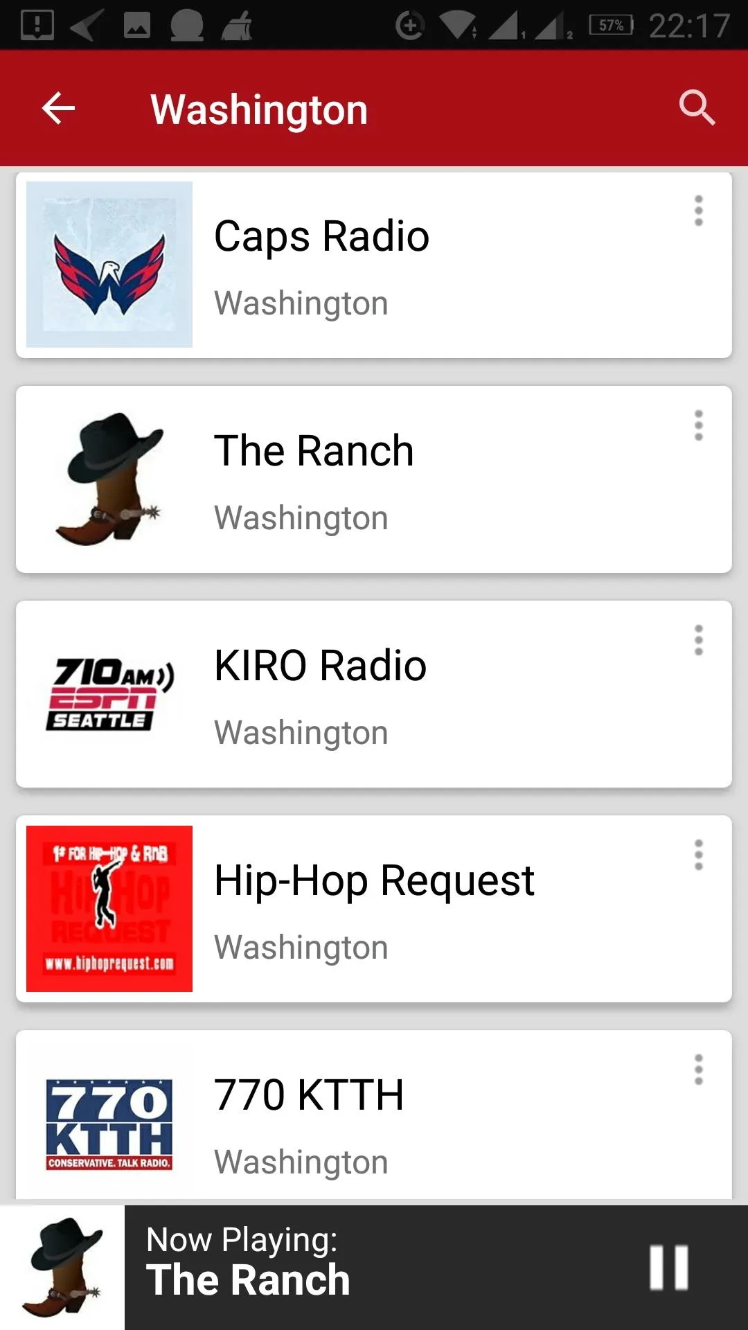 Washington Radio Stations | Indus Appstore | Screenshot