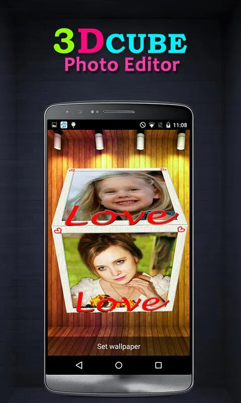 3D Cube Live Wallpaper Editor | Indus Appstore | Screenshot