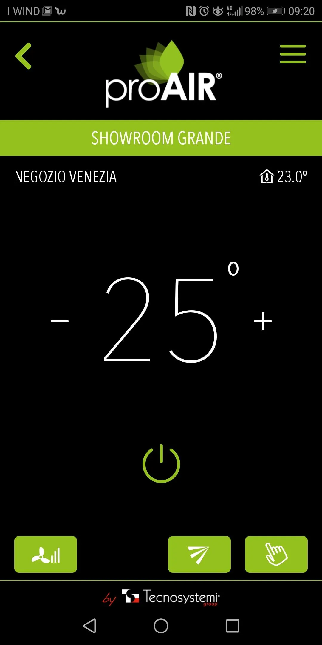 ProAir MULTI ZONE Tecnosystemi | Indus Appstore | Screenshot