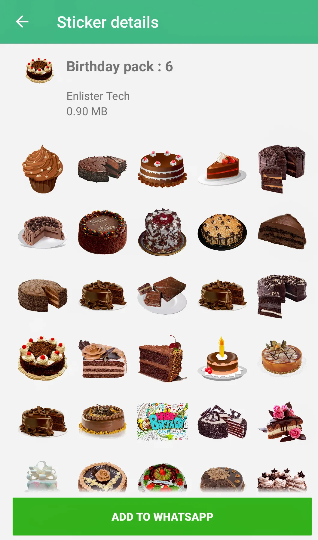 Happy Birthday WASticker | Indus Appstore | Screenshot