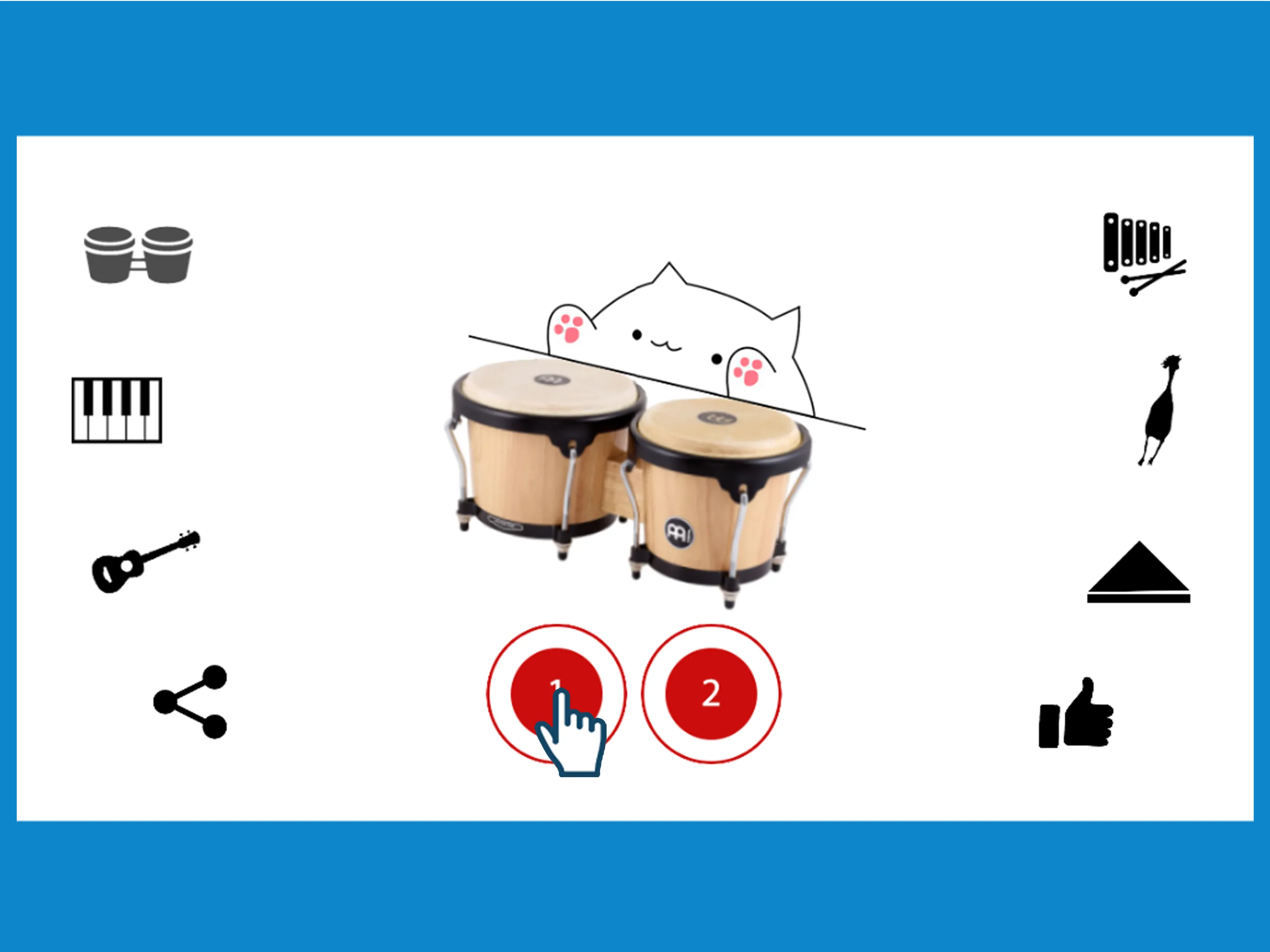 Bongo Cat Musical Instruments | Indus Appstore | Screenshot