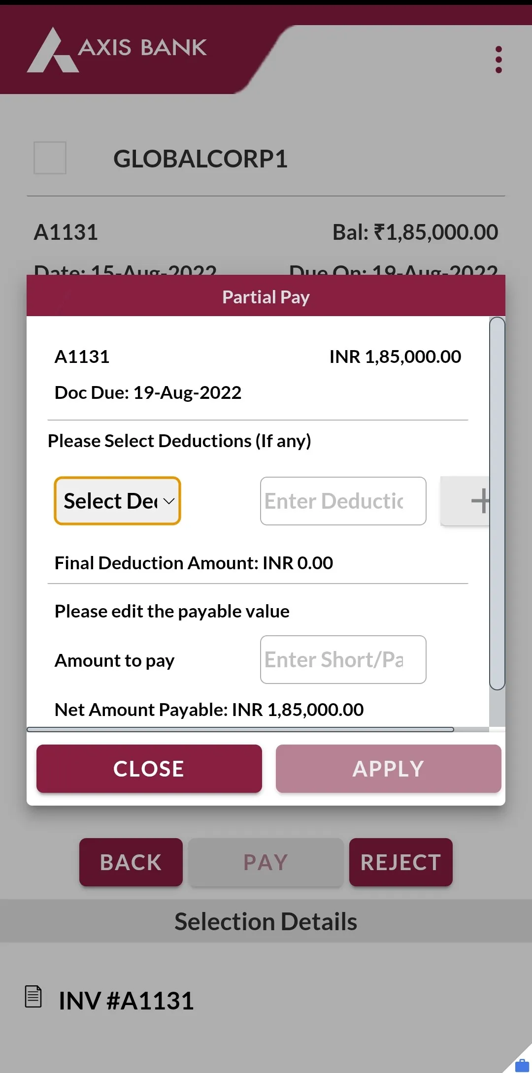 Axis Receivables Suite | Indus Appstore | Screenshot