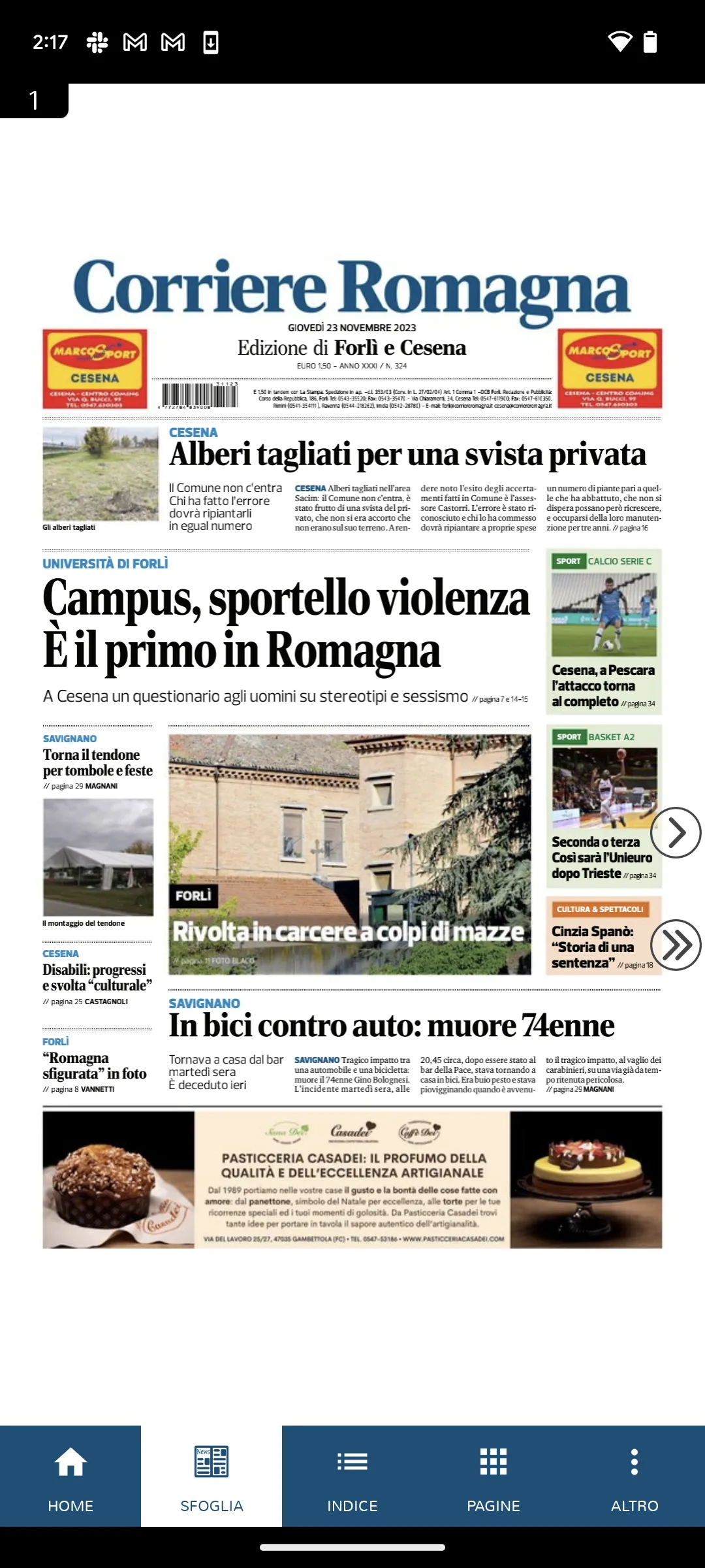 Corriere Romagna | Indus Appstore | Screenshot