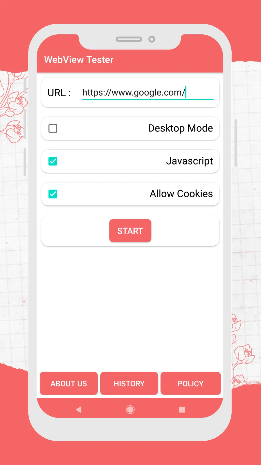 WebView : Cookies Management,  | Indus Appstore | Screenshot