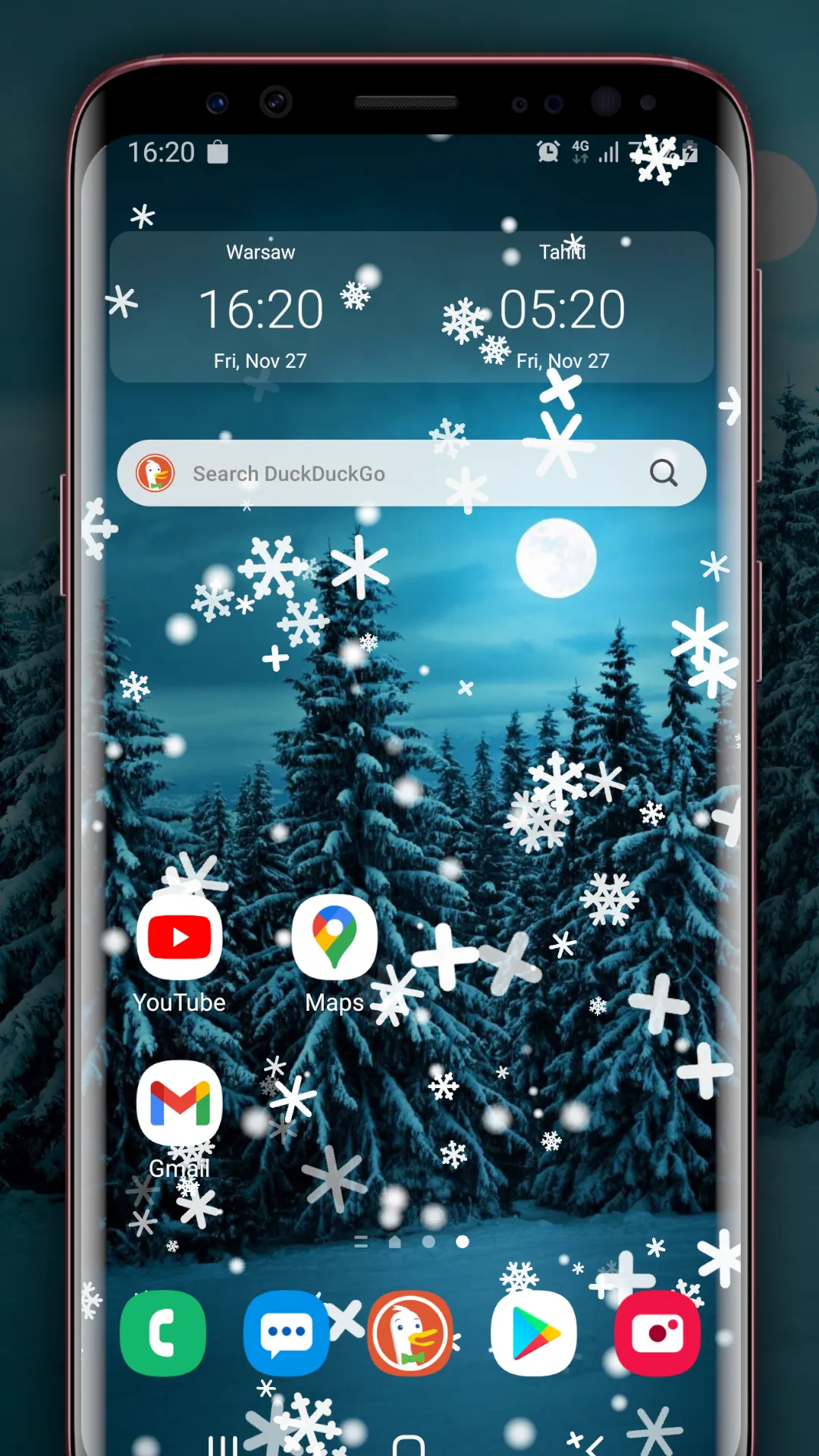 Falling Snow - Winter Effect | Indus Appstore | Screenshot