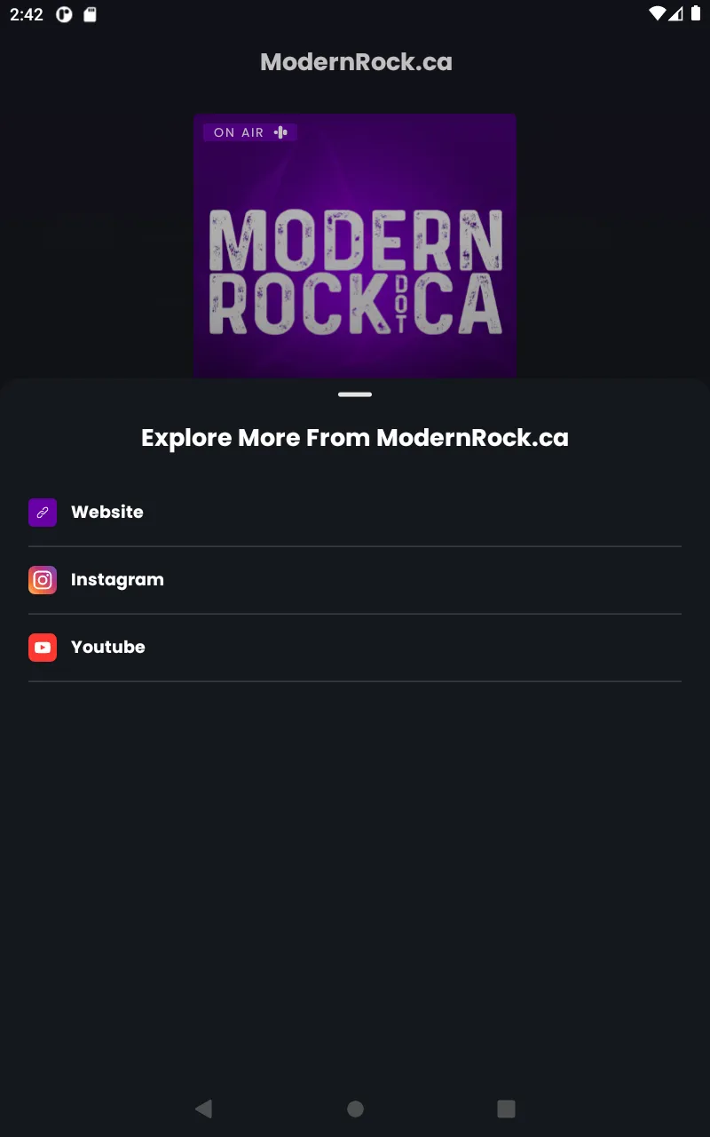 ModernRock.ca | Indus Appstore | Screenshot