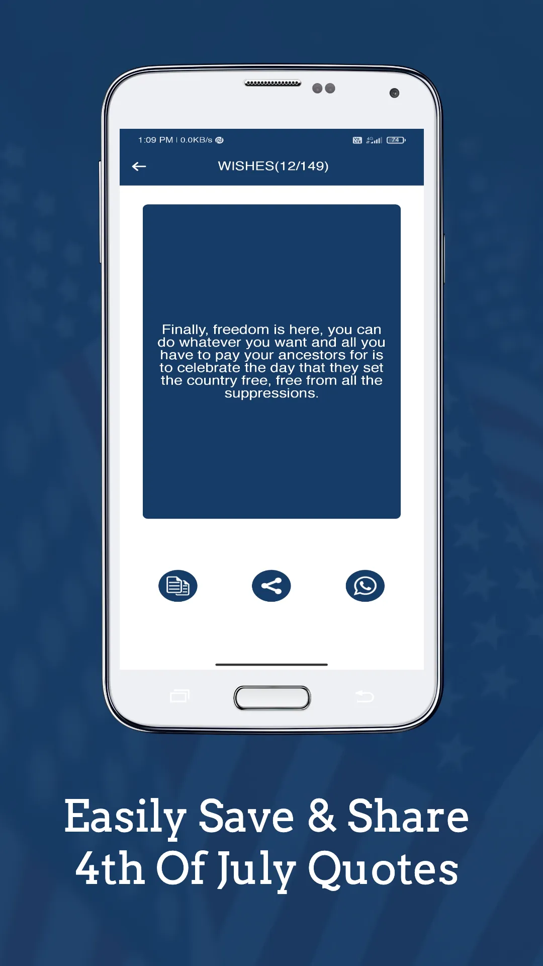 4th Of July Wishes & Cards | Indus Appstore | Screenshot