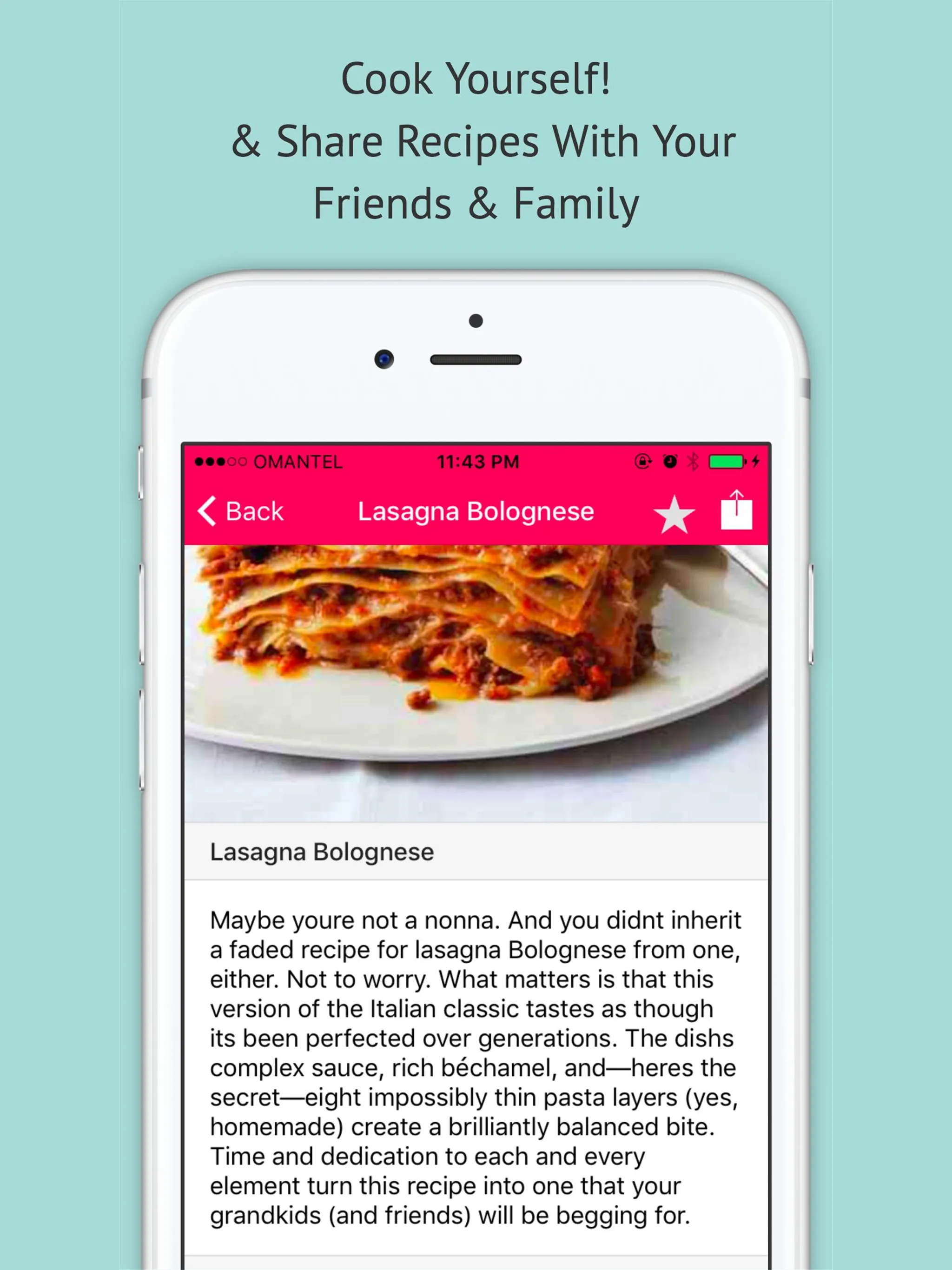 Pasta Recipes - Offline Recipe | Indus Appstore | Screenshot