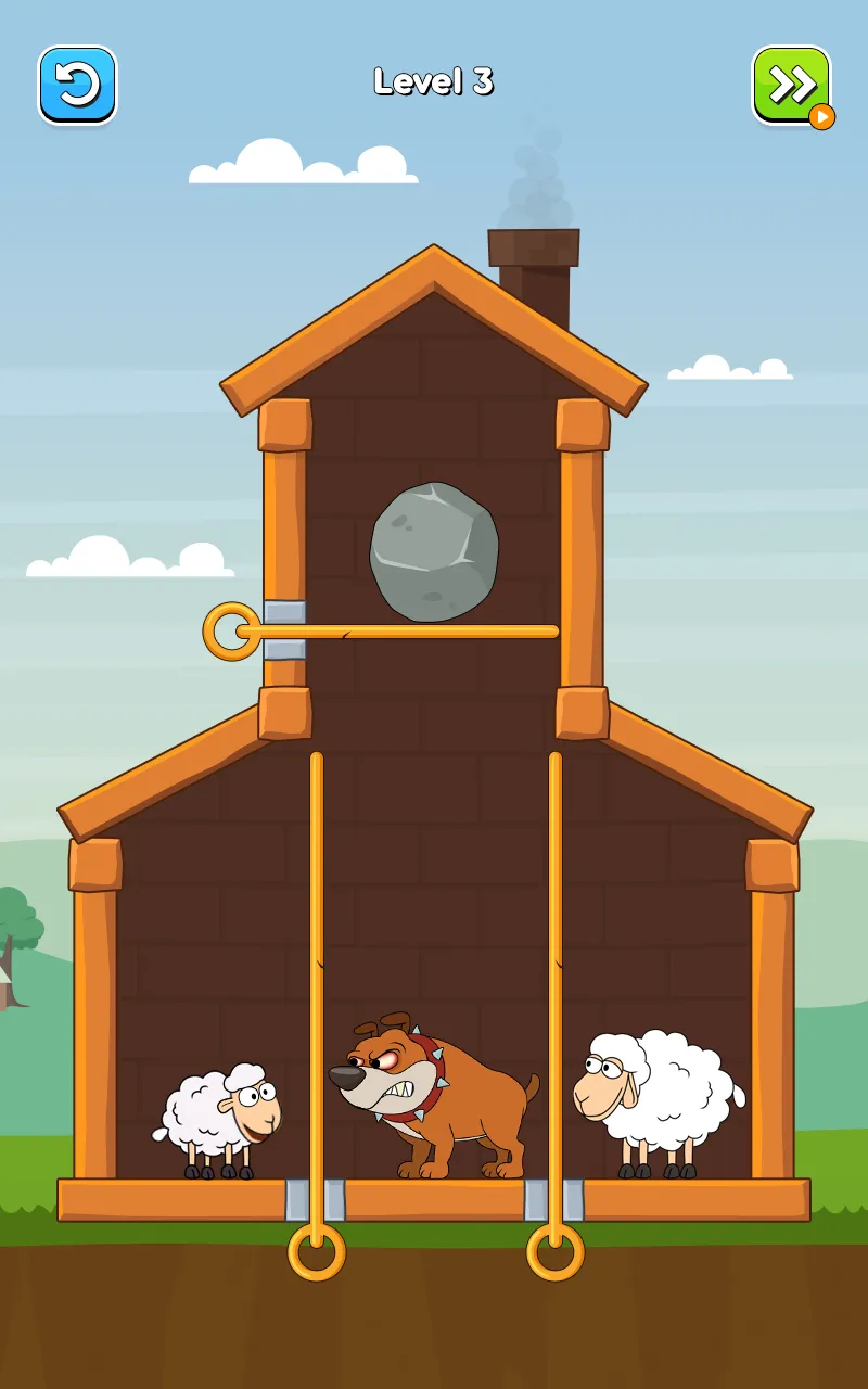 Hero Sheep-Pin Pull Save Sheep | Indus Appstore | Screenshot