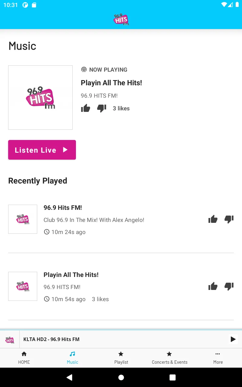 96.9 Hits FM | Indus Appstore | Screenshot