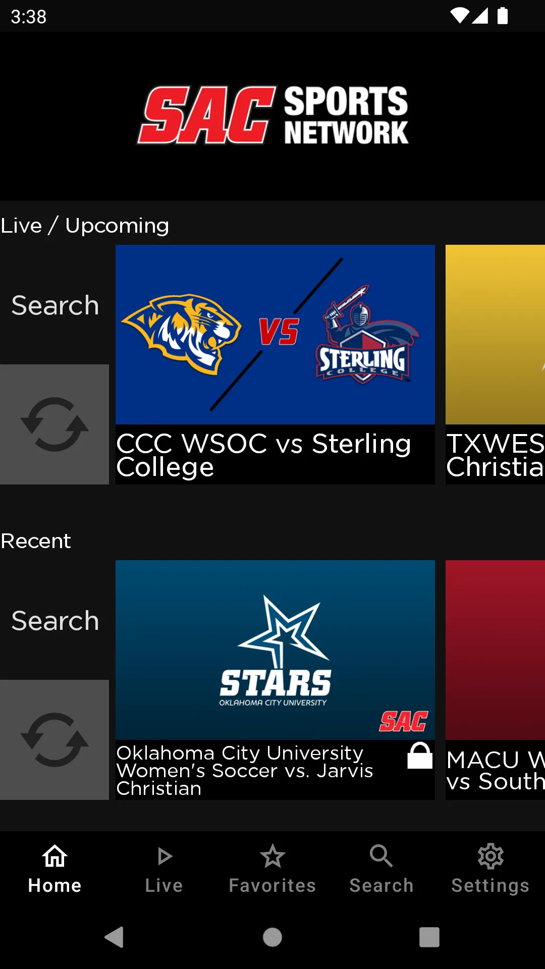 SAC Sports Network | Indus Appstore | Screenshot