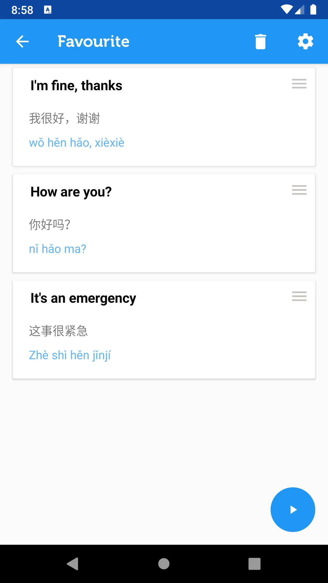 Learn Chinese Mandarin Phrases | Indus Appstore | Screenshot