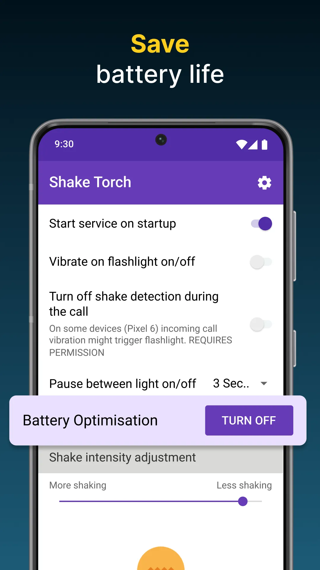 Shake Flashlight - Fast Torch | Indus Appstore | Screenshot