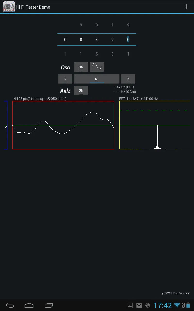 Hi Fi Test Demo | Indus Appstore | Screenshot