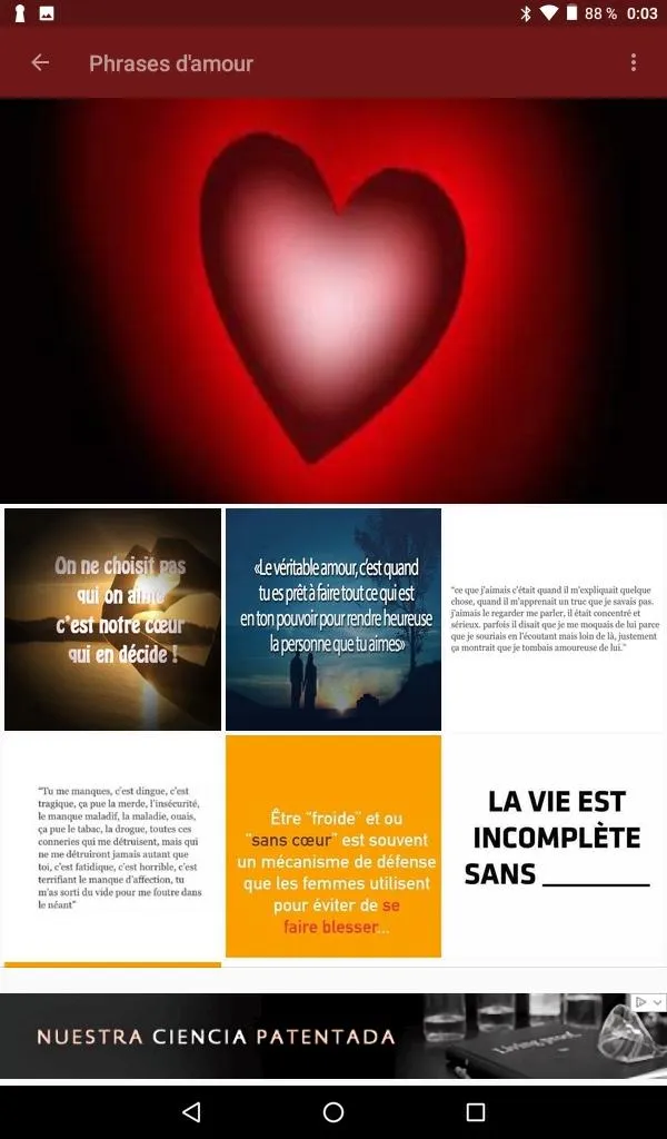 Phrases d'amour ton partenaire | Indus Appstore | Screenshot