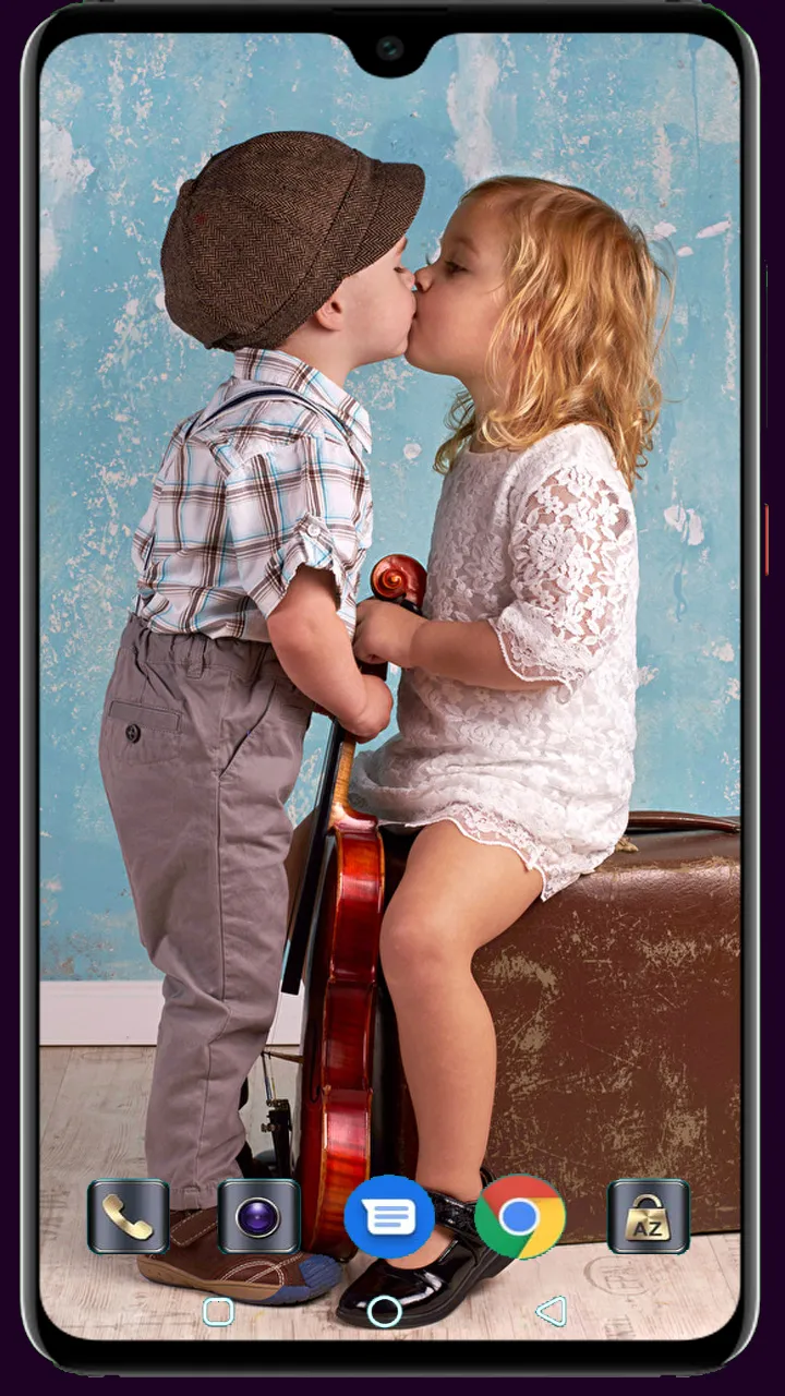 Cute Baby Kiss Wallpaper | Indus Appstore | Screenshot