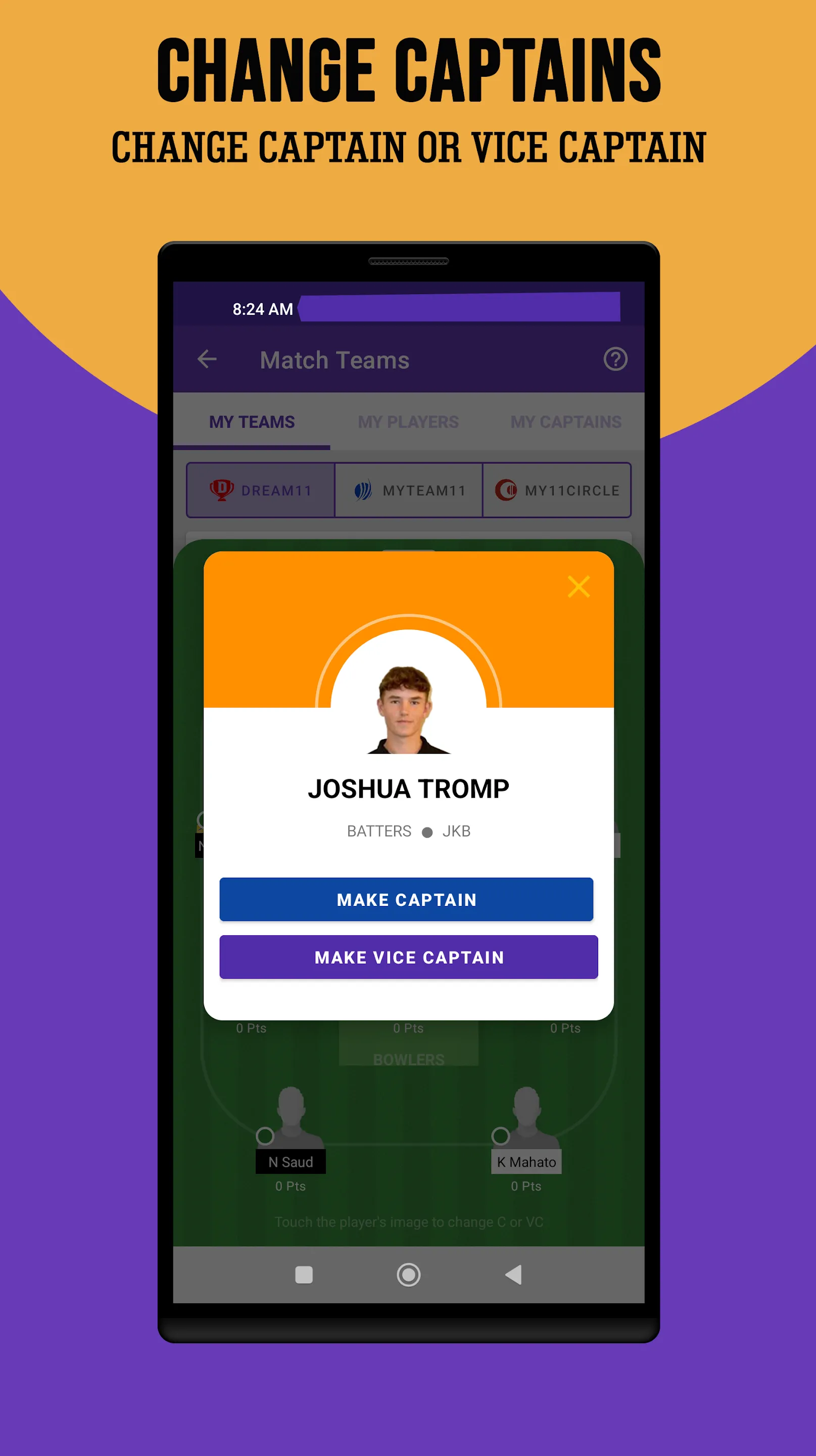 STAR11: Fantasy Team Generator | Indus Appstore | Screenshot