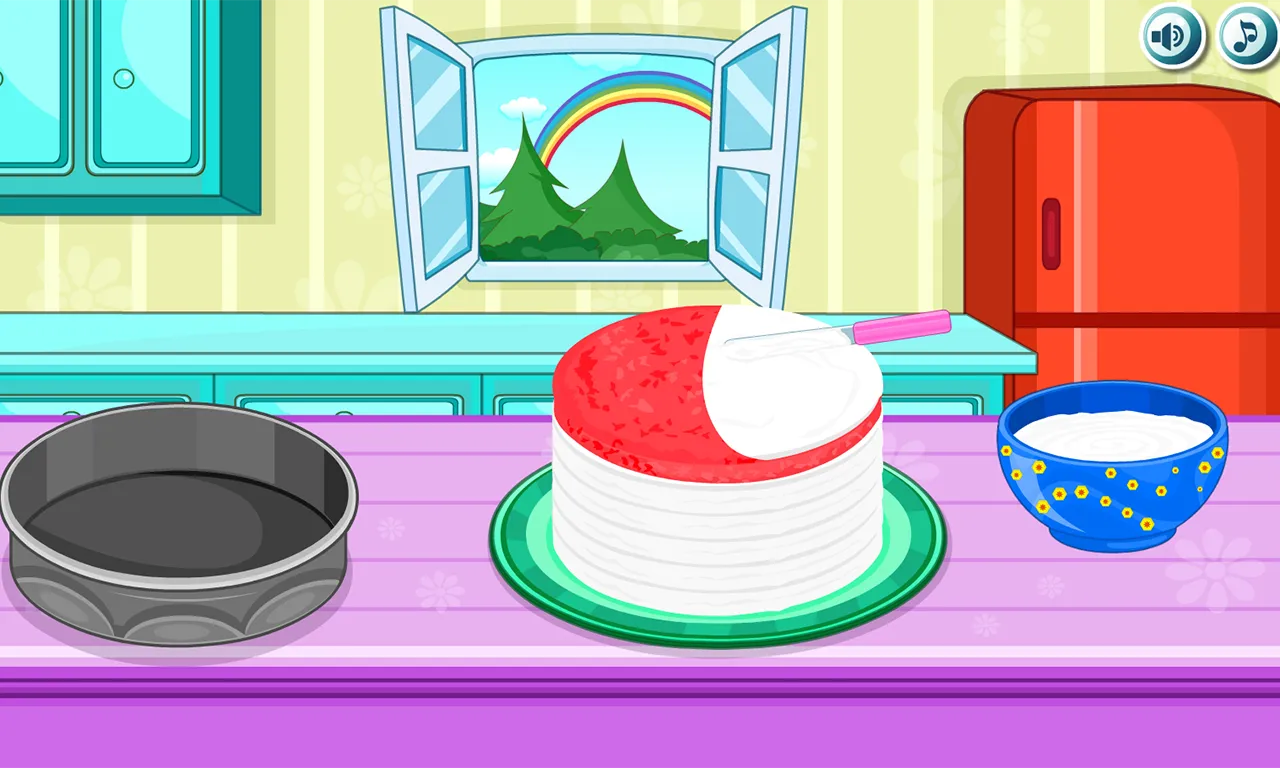 Cooking Rainbow Birthday Cake | Indus Appstore | Screenshot