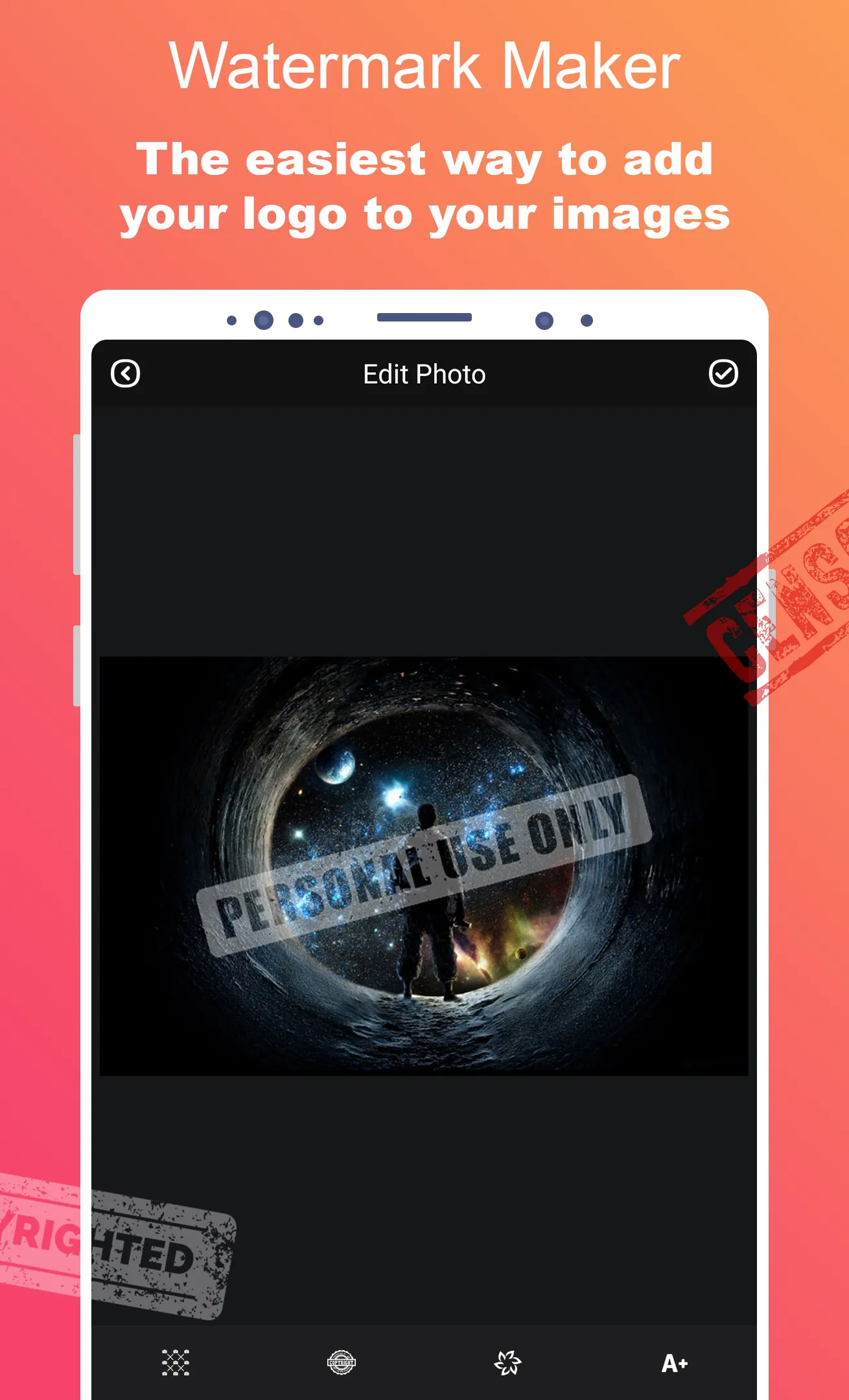 Watermark Maker - Text On Pics | Indus Appstore | Screenshot