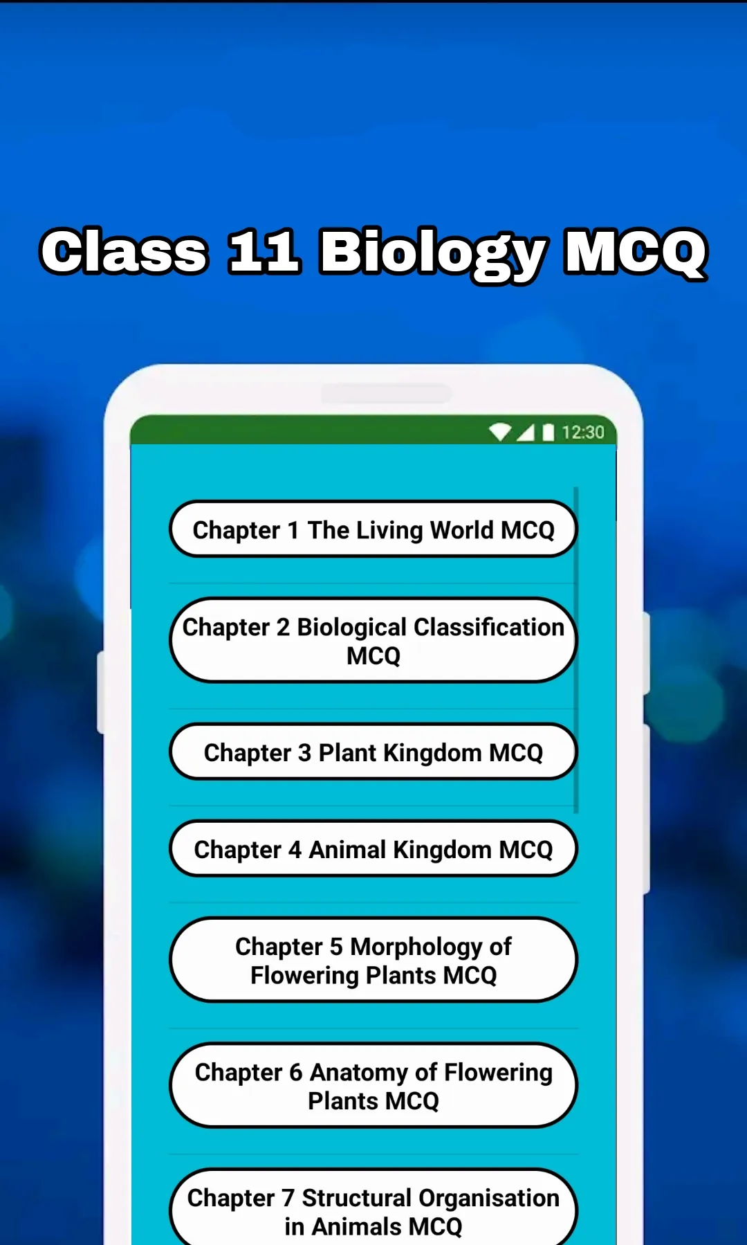 Class 11 Biology Solution MCQ | Indus Appstore | Screenshot