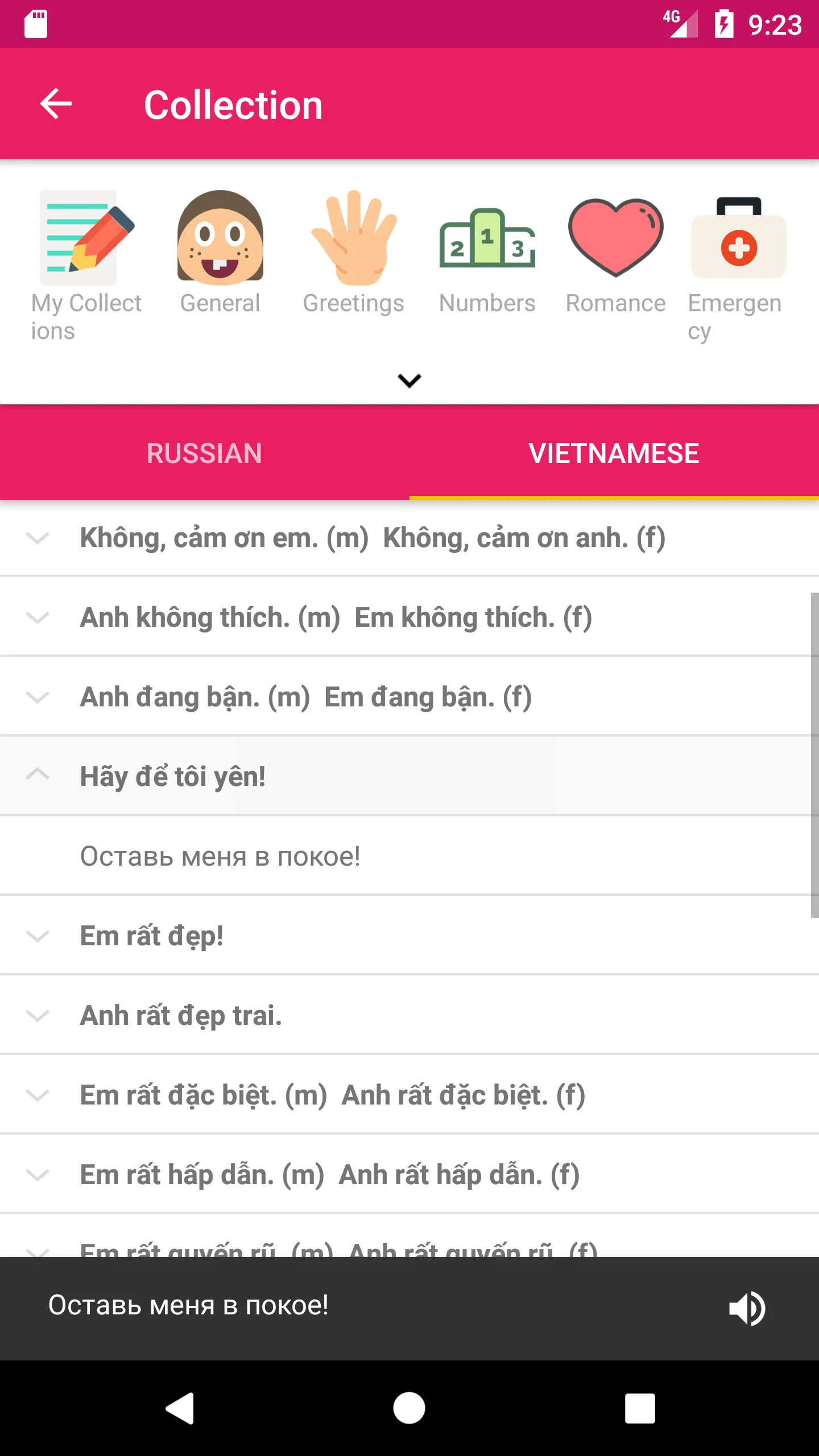 Russian Vietnamese Dictionary | Indus Appstore | Screenshot