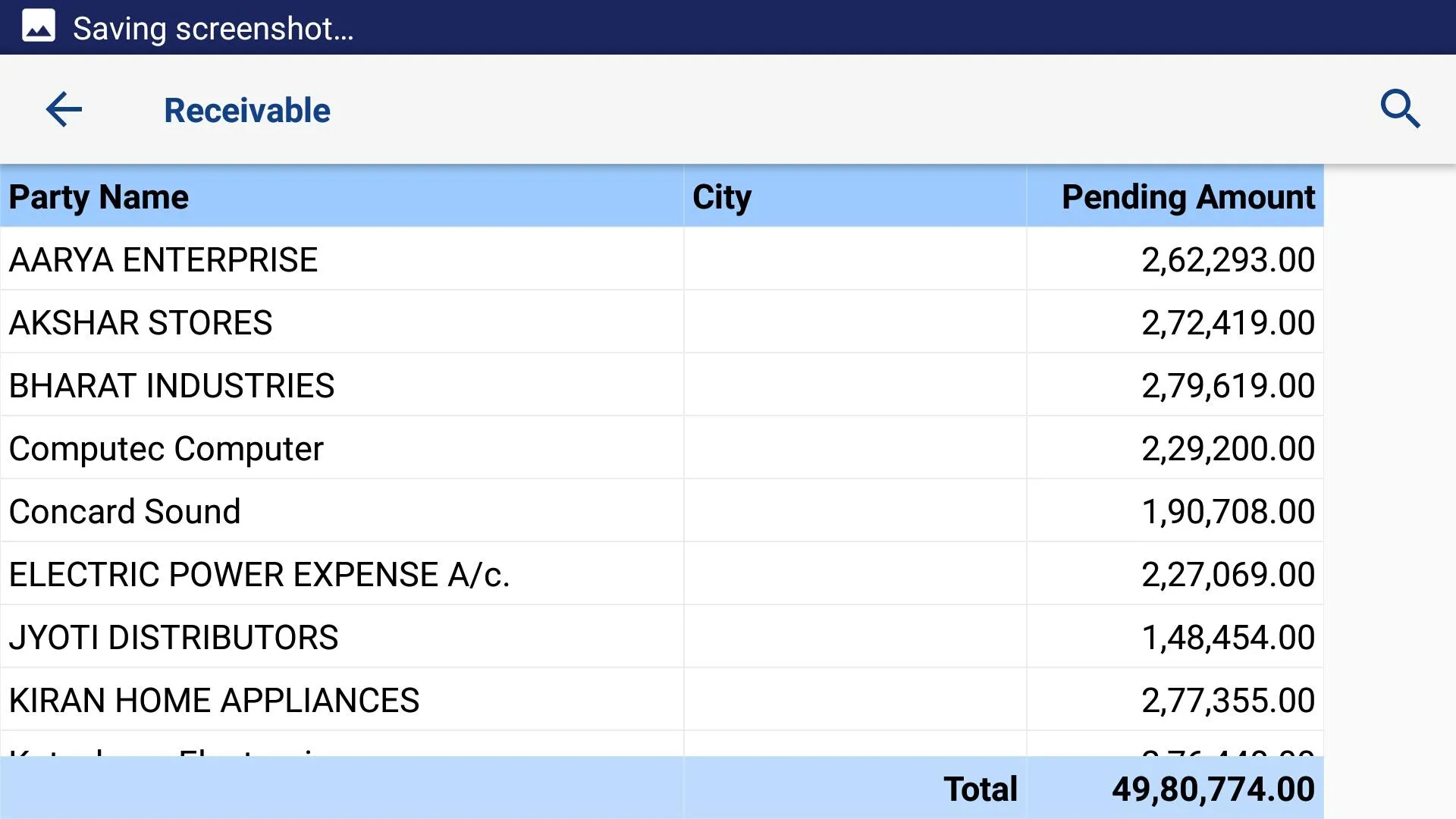 Full Customize Billing Report | Indus Appstore | Screenshot