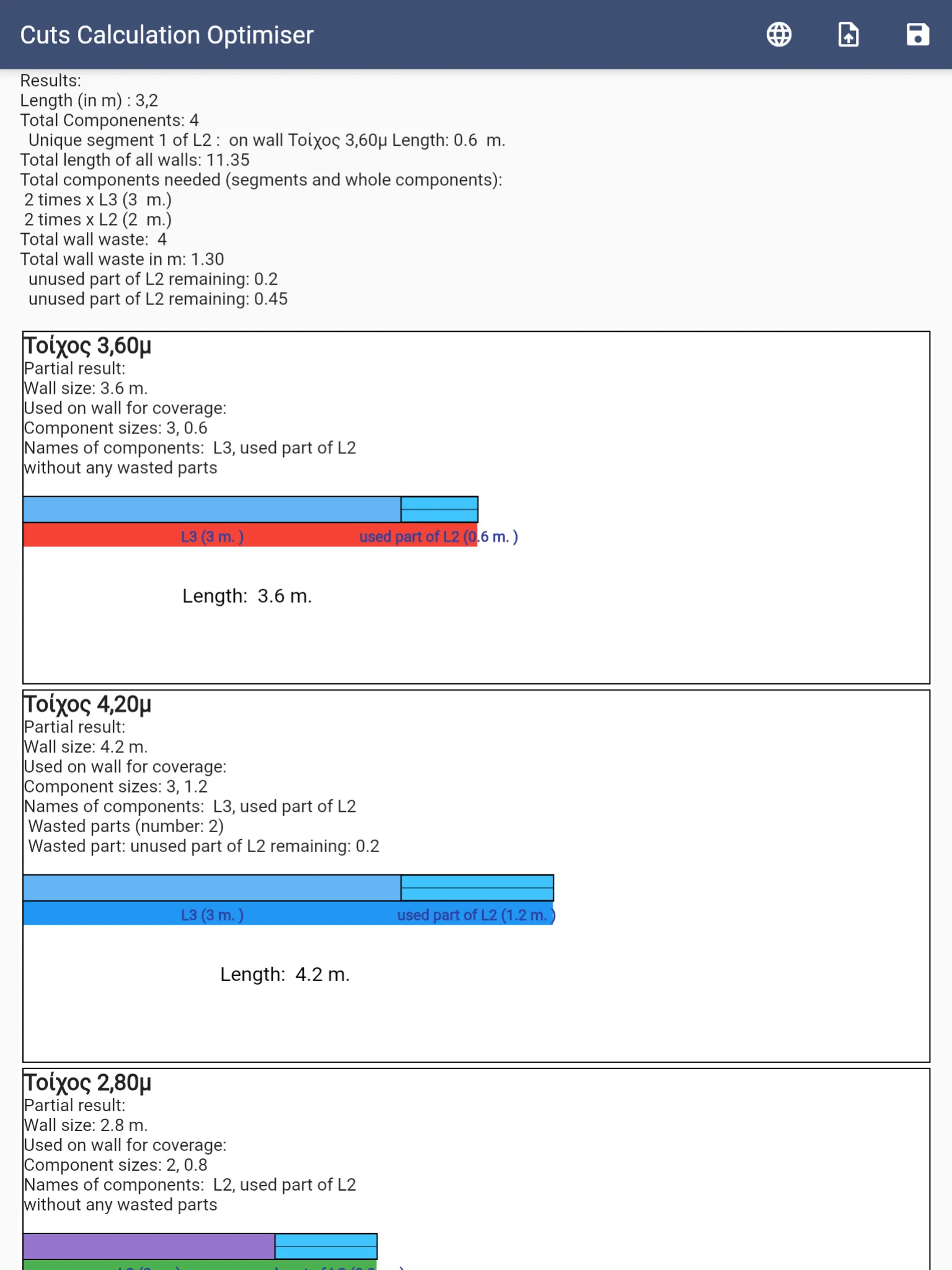 Cuts Calculation Optimiser | Indus Appstore | Screenshot