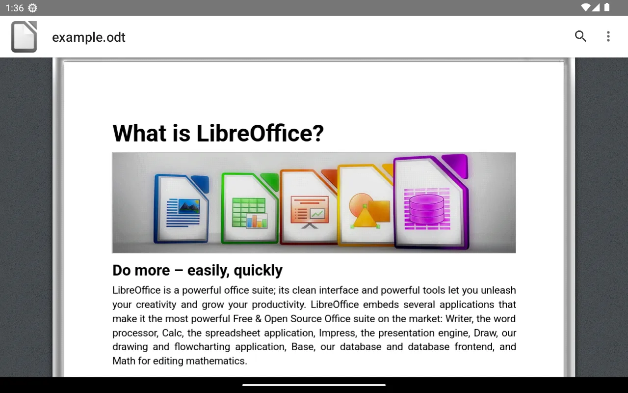 LibreOffice Viewer | Indus Appstore | Screenshot