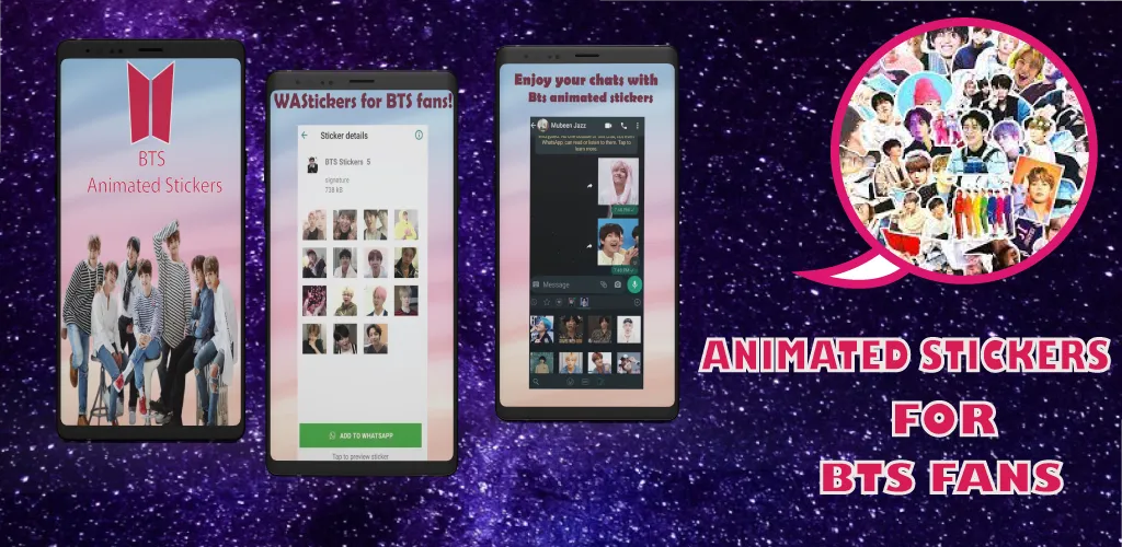 1000+ BTS Stickers WAStickers | Indus Appstore | Screenshot