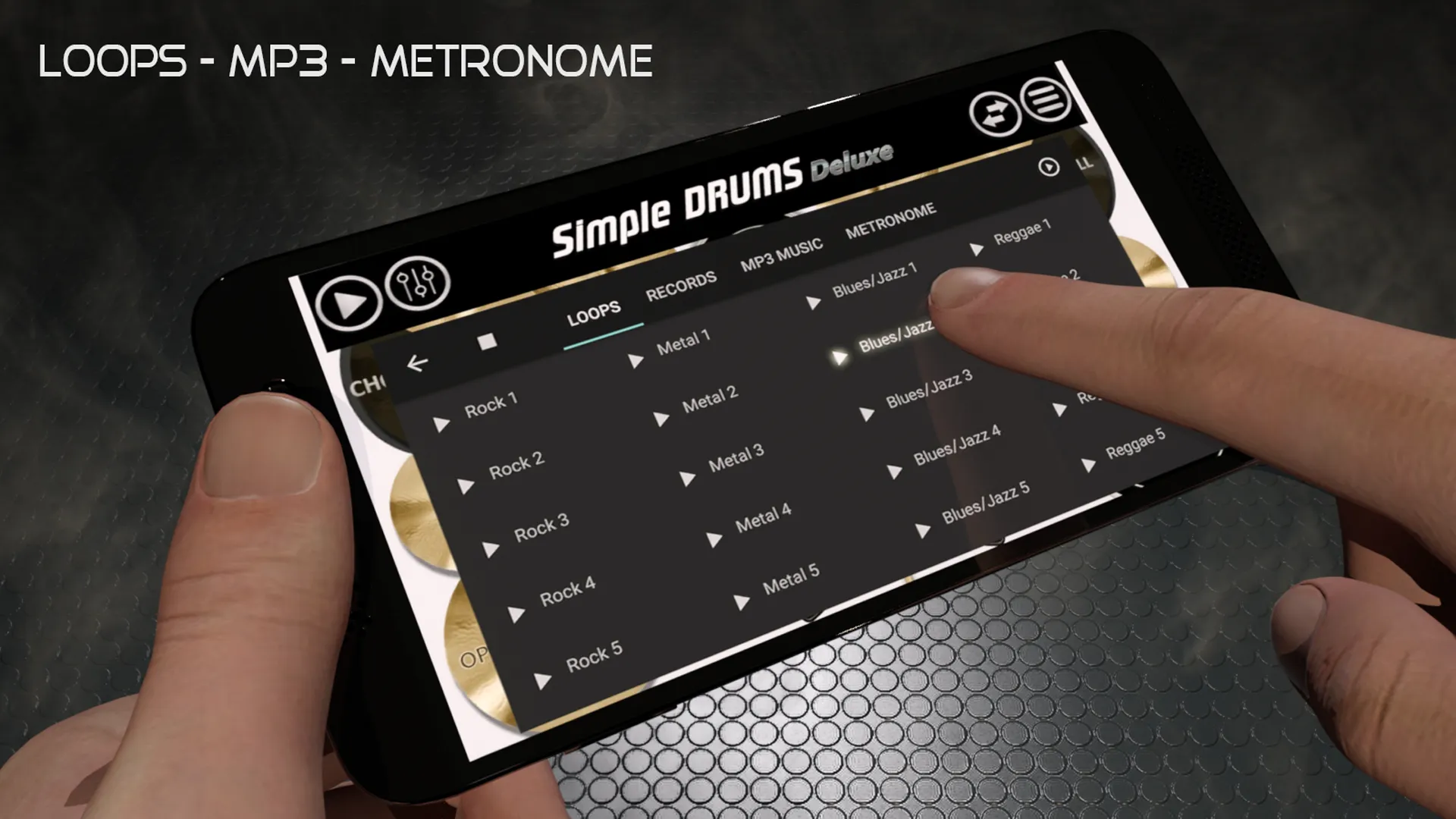 Simple Drums Deluxe - Drum Kit | Indus Appstore | Screenshot