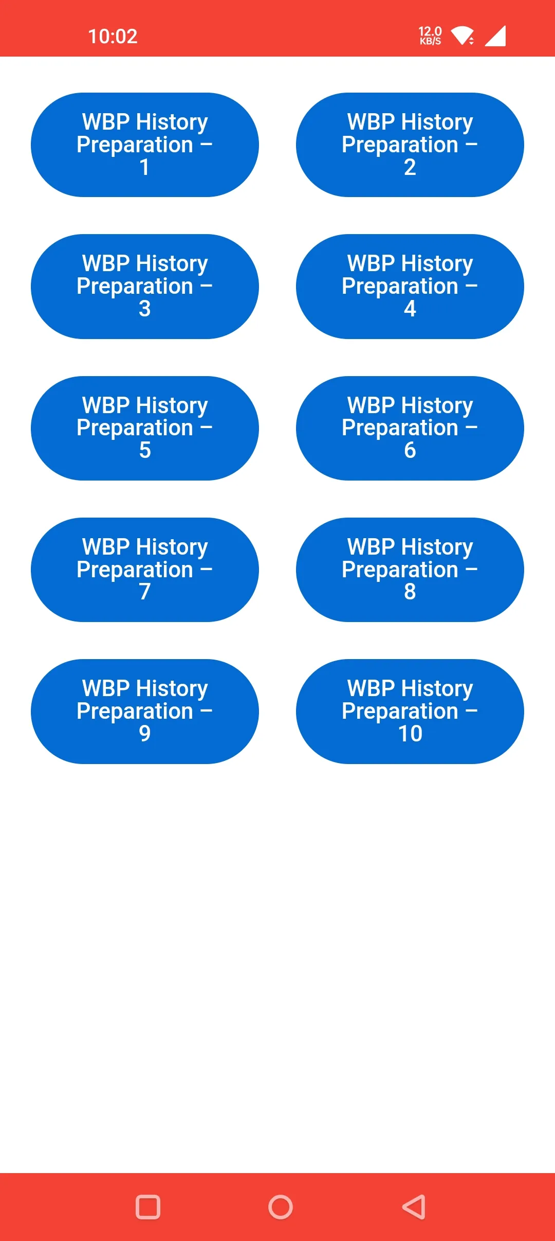 WBP Preparation 2024 | Indus Appstore | Screenshot