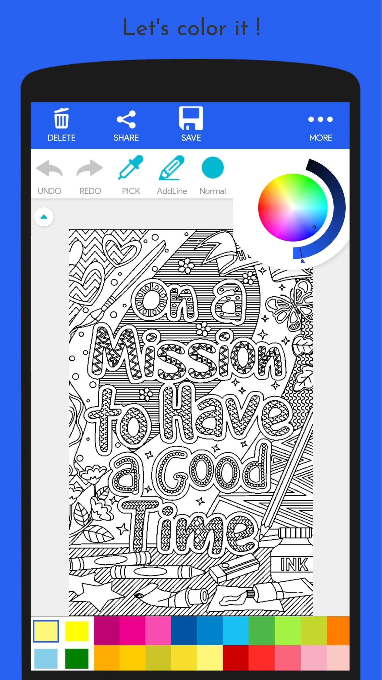 Inspiring Quotes Coloring Book | Indus Appstore | Screenshot