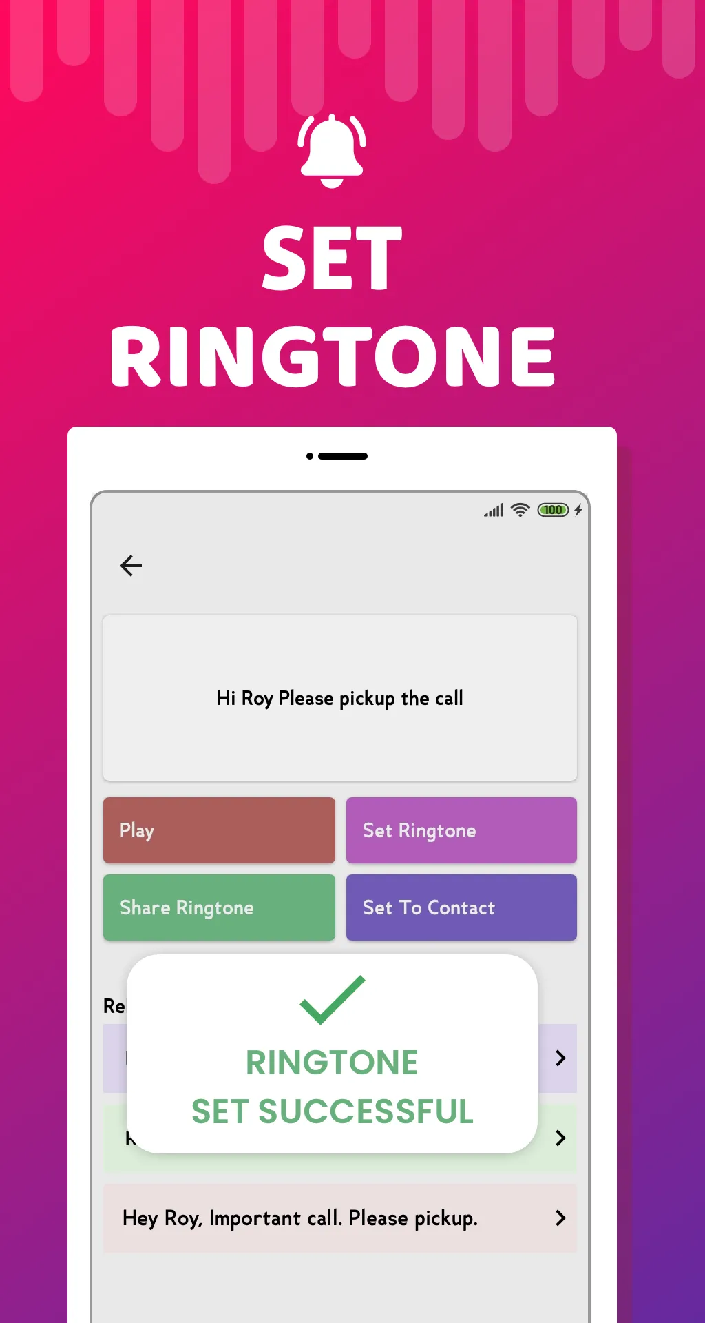 Name ringtone maker App | Indus Appstore | Screenshot