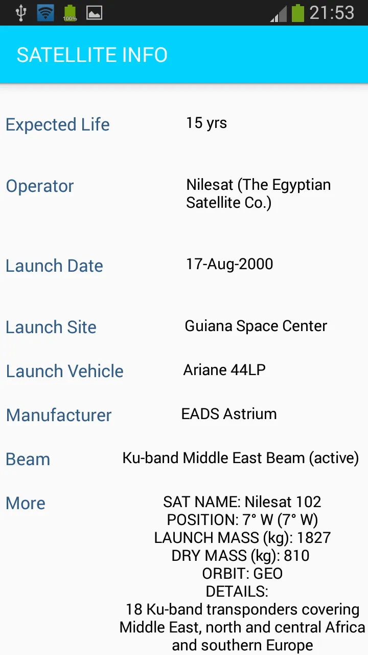 SATELLITE INFO | Indus Appstore | Screenshot