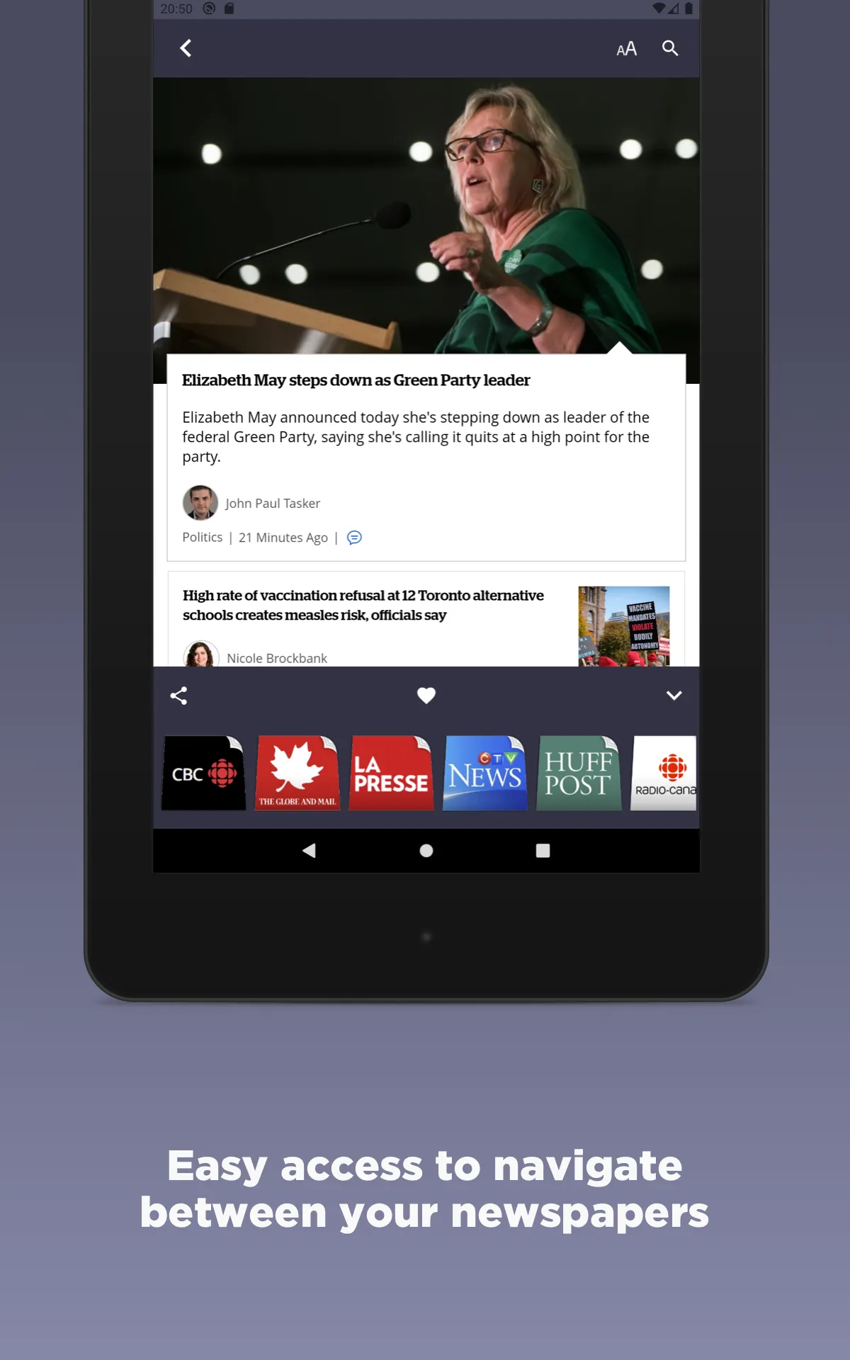 Canadian Newspapers | Indus Appstore | Screenshot