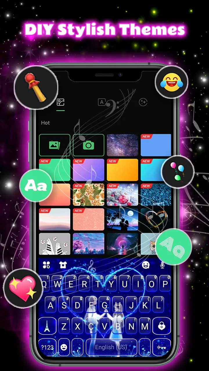 Neon Love Theme | Indus Appstore | Screenshot