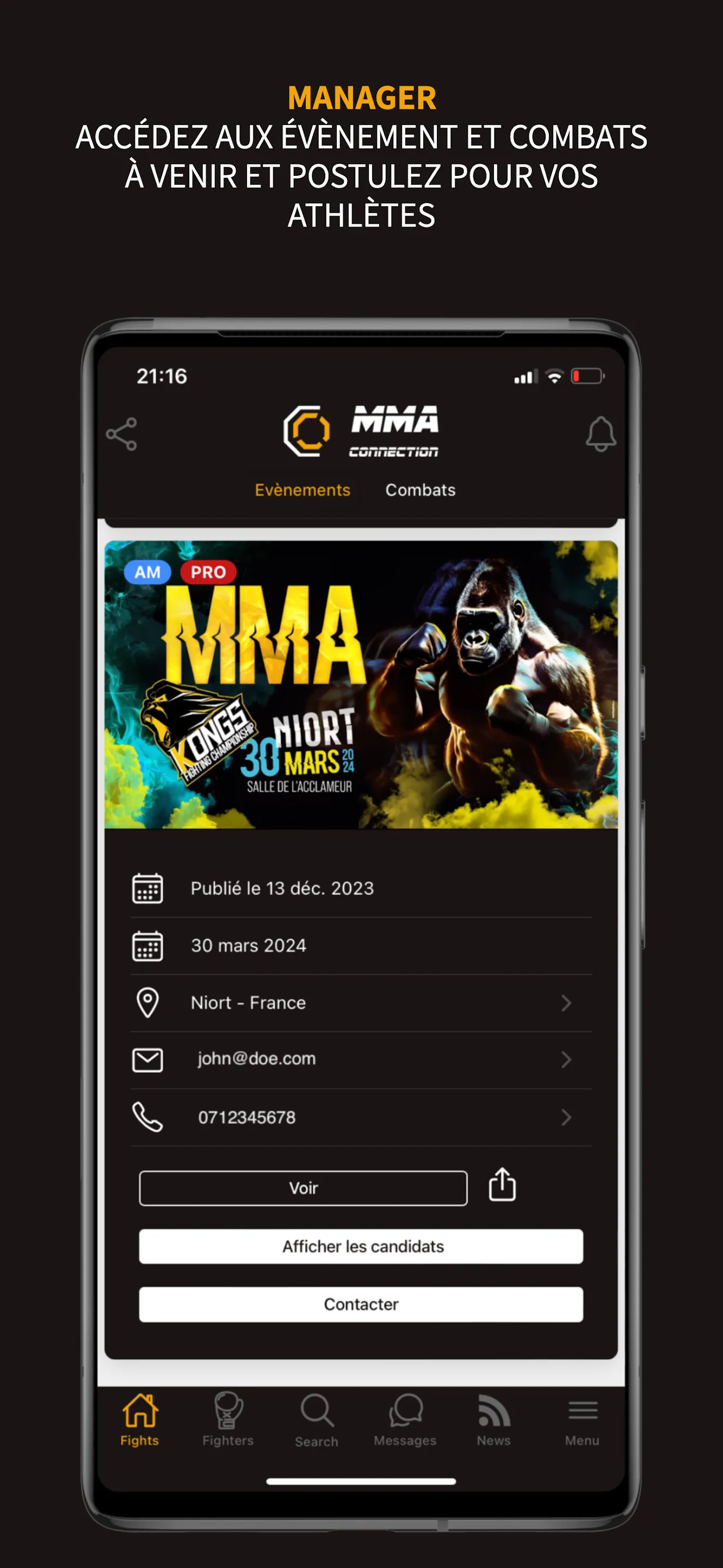 MMA Connection | Indus Appstore | Screenshot