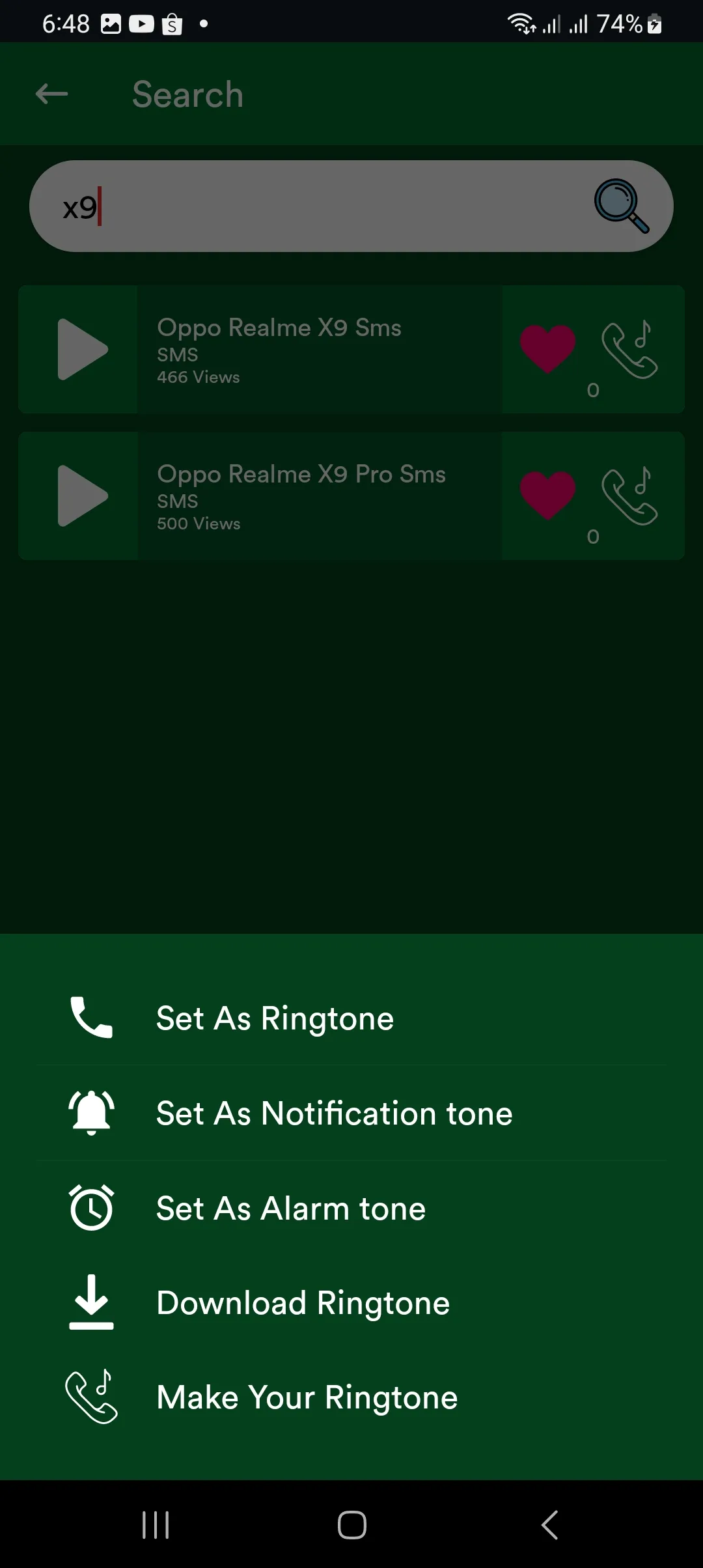 All OPPO Mobile Ringtones | Indus Appstore | Screenshot